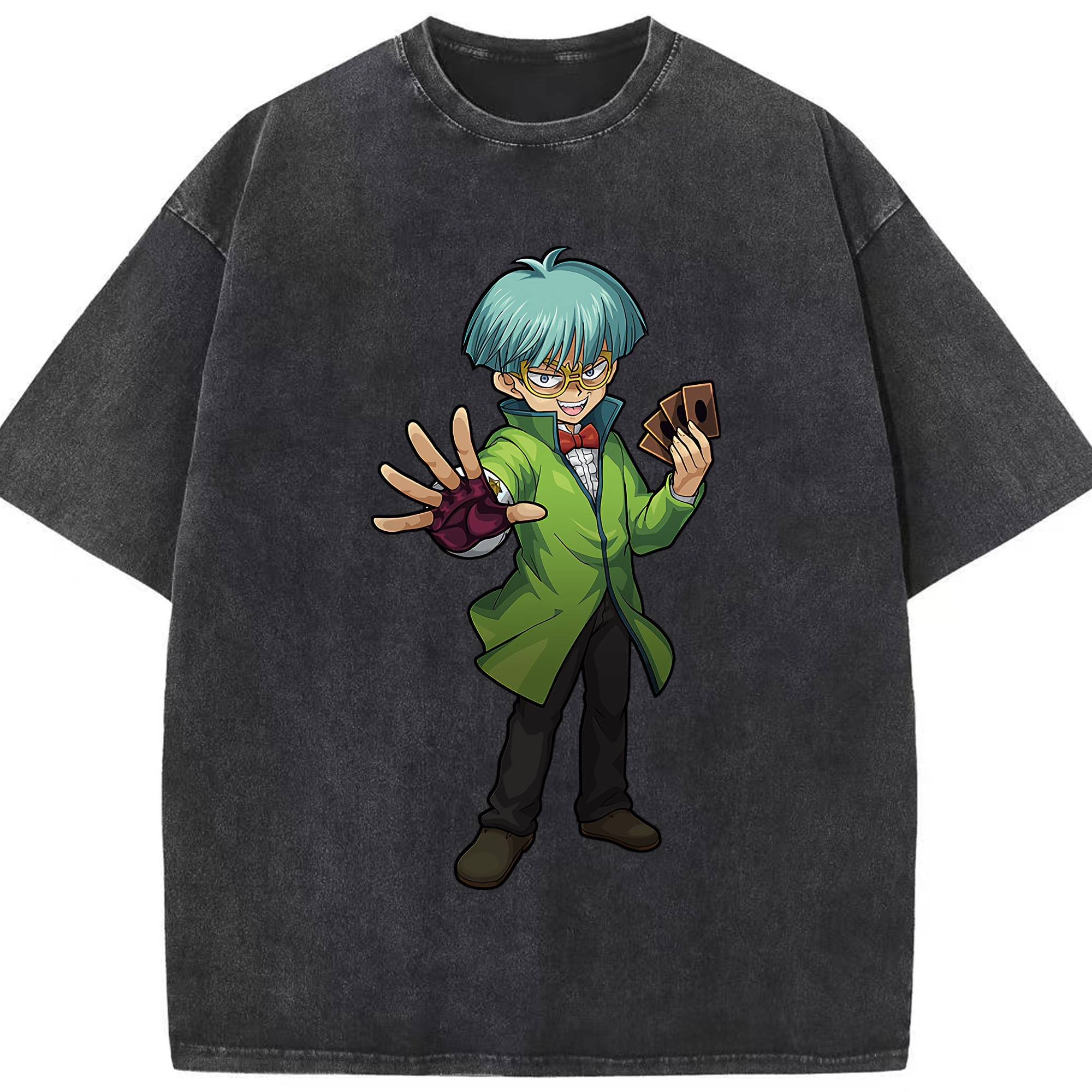 （画像用） 遊☆戯☆王 Yu-Gi-Oh! 綿100% ヴィンテージ風 半袖Tシャツ（フロントプリント）