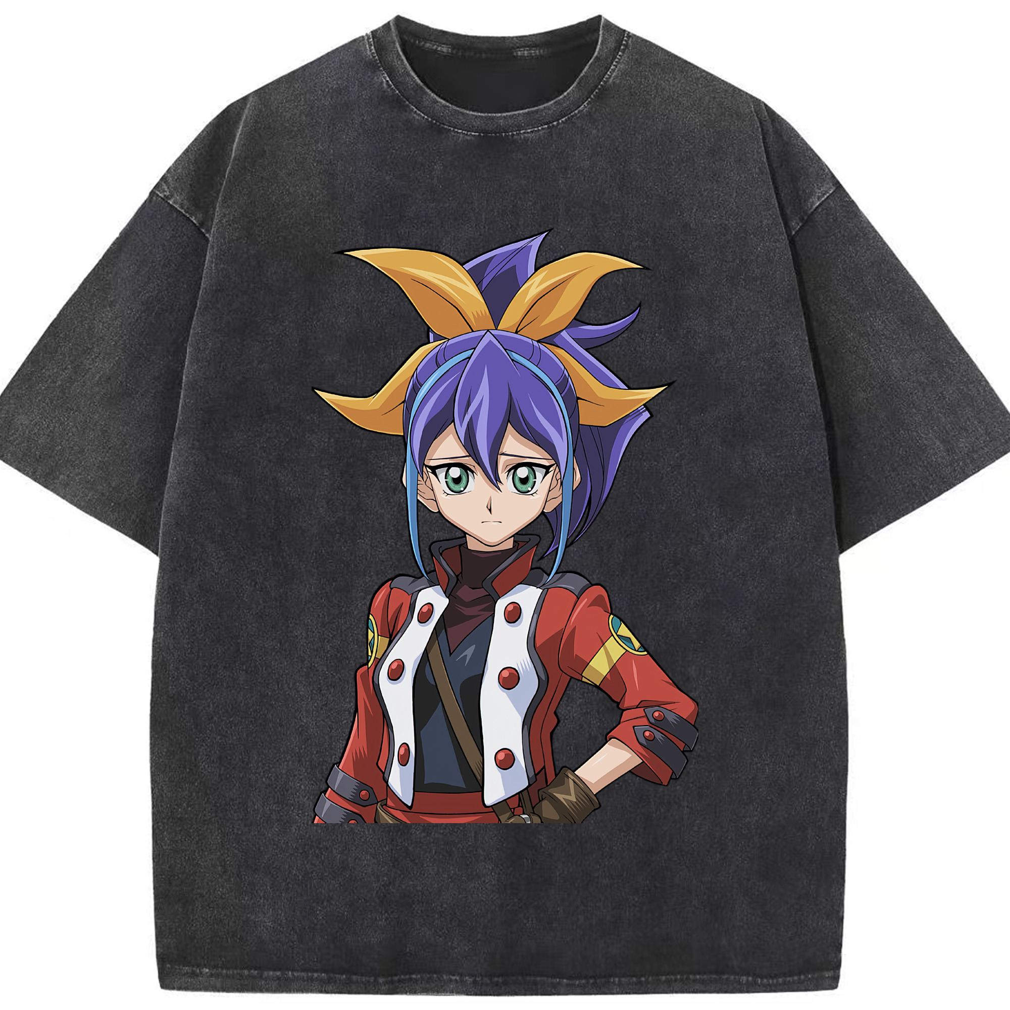 （画像用） 遊☆戯☆王 Yu-Gi-Oh! 綿100% ヴィンテージ風 半袖Tシャツ（フロントプリント）