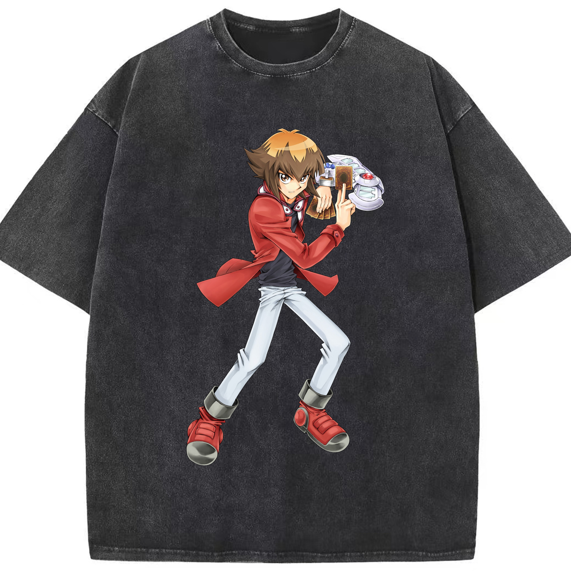（画像用） 遊☆戯☆王 Yu-Gi-Oh! 綿100% ヴィンテージ風 半袖Tシャツ（フロントプリント）