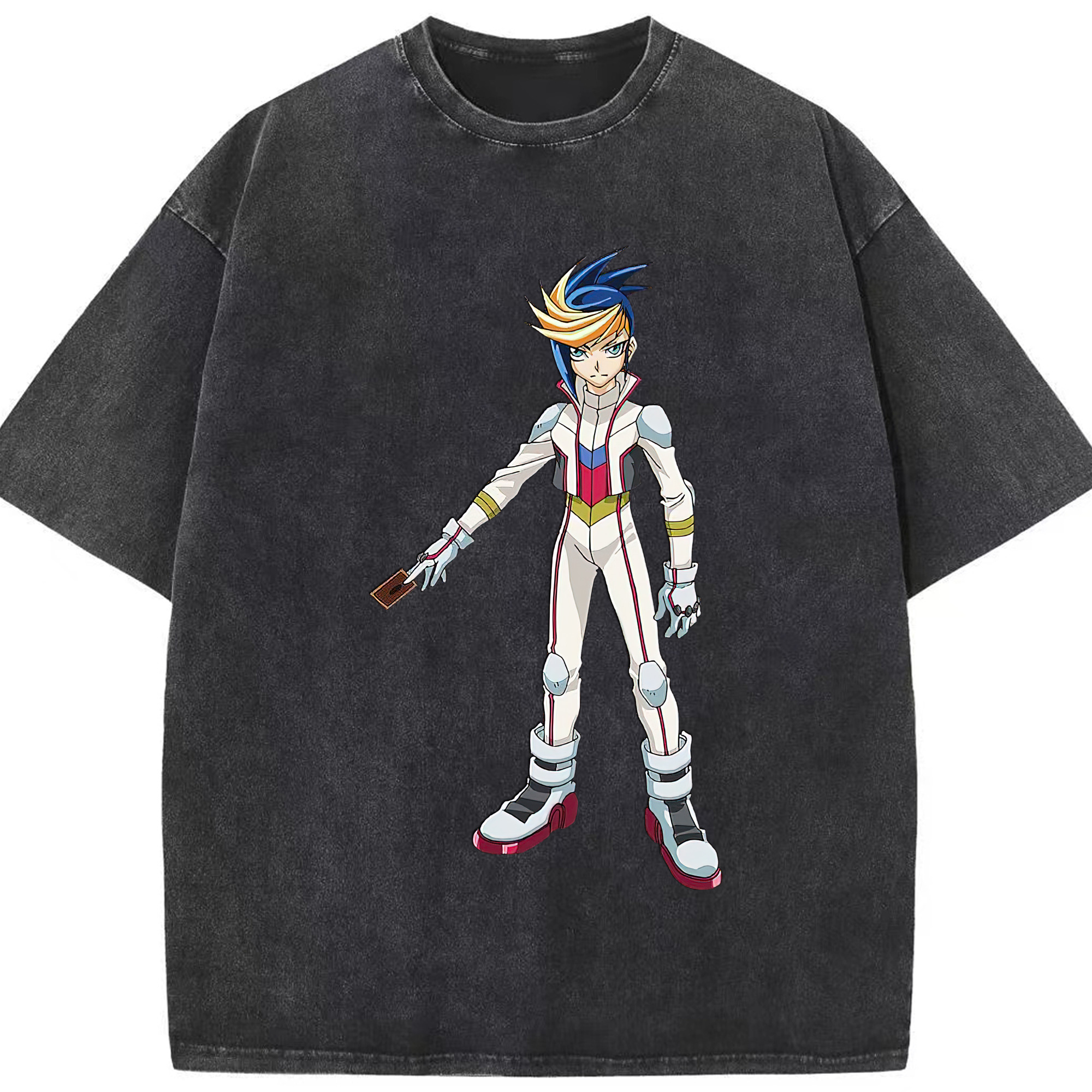（画像用） 遊☆戯☆王 Yu-Gi-Oh! 綿100% ヴィンテージ風 半袖Tシャツ（フロントプリント）