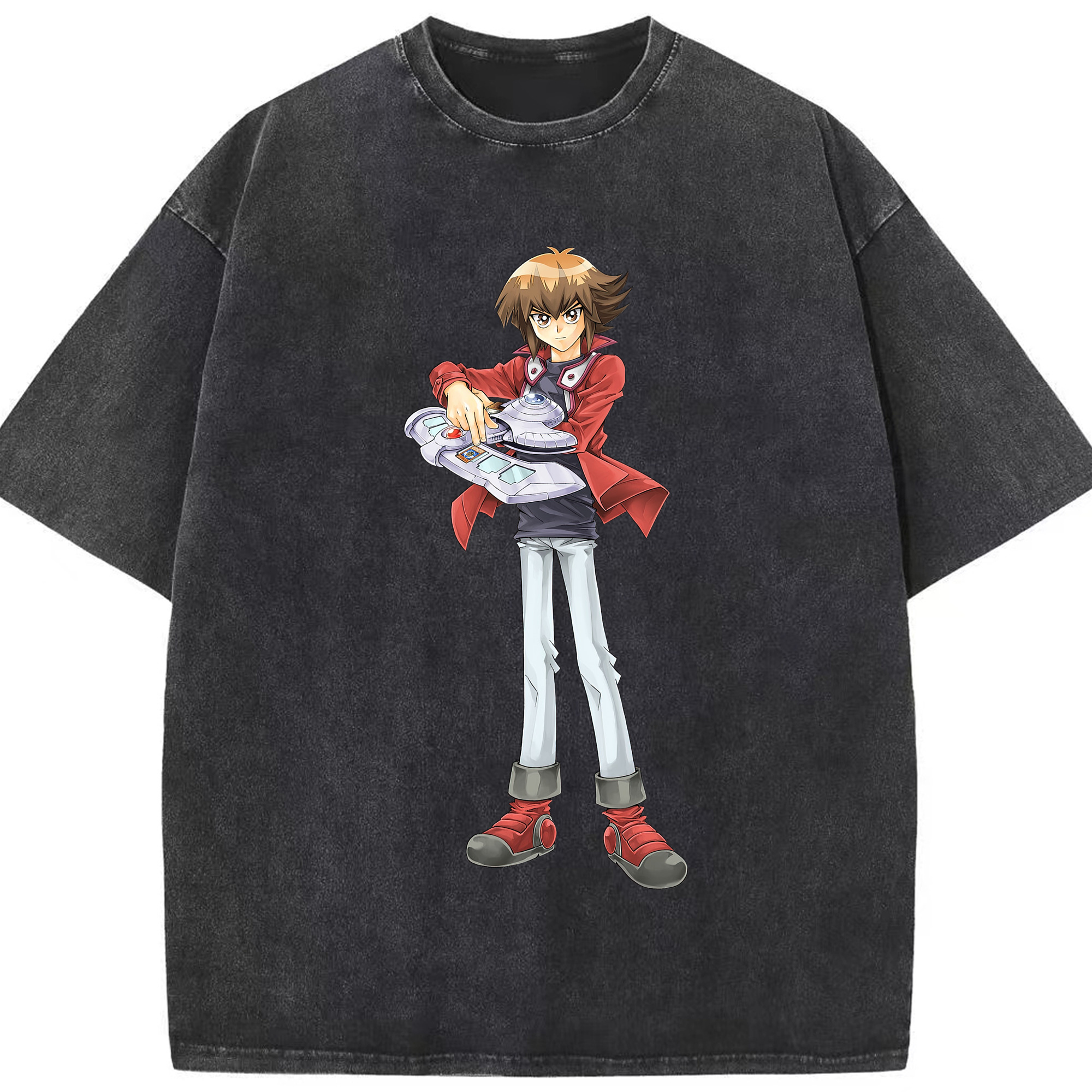 （画像用） 遊☆戯☆王 Yu-Gi-Oh! 綿100% ヴィンテージ風 半袖Tシャツ（フロントプリント）