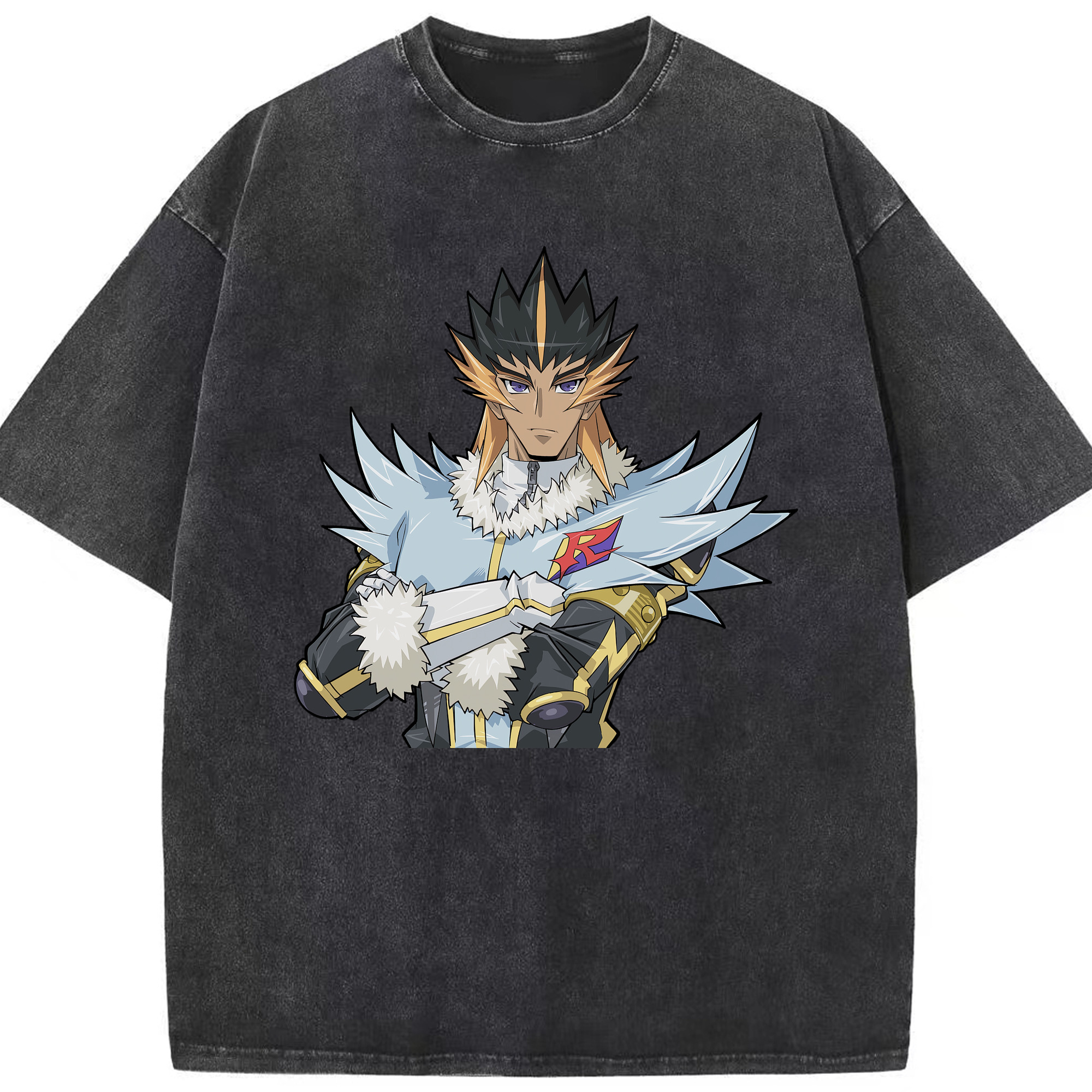 （画像用） 遊☆戯☆王 Yu-Gi-Oh! 綿100% ヴィンテージ風 半袖Tシャツ（フロントプリント）