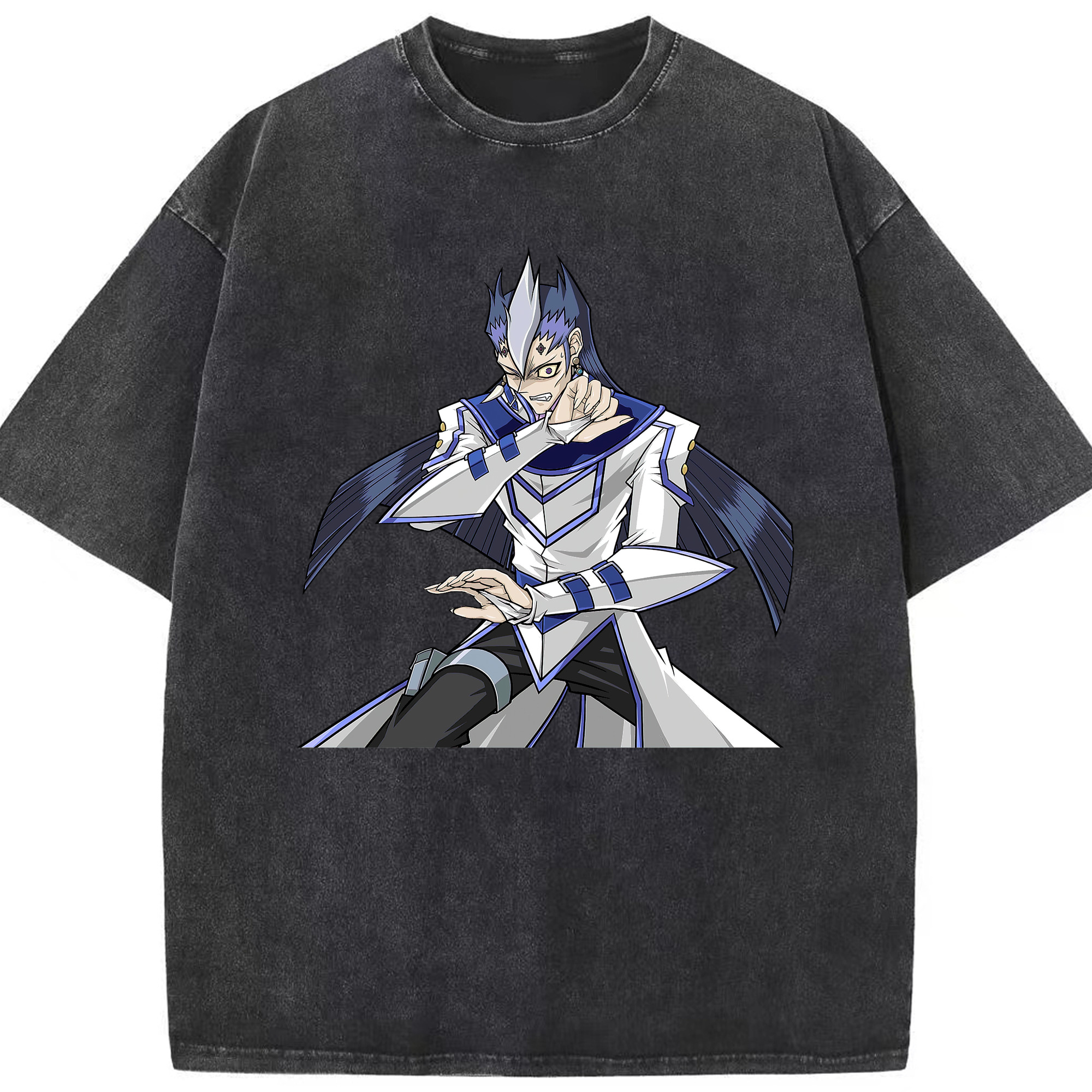（画像用） 遊☆戯☆王 Yu-Gi-Oh! 綿100% ヴィンテージ風 半袖Tシャツ（フロントプリント）