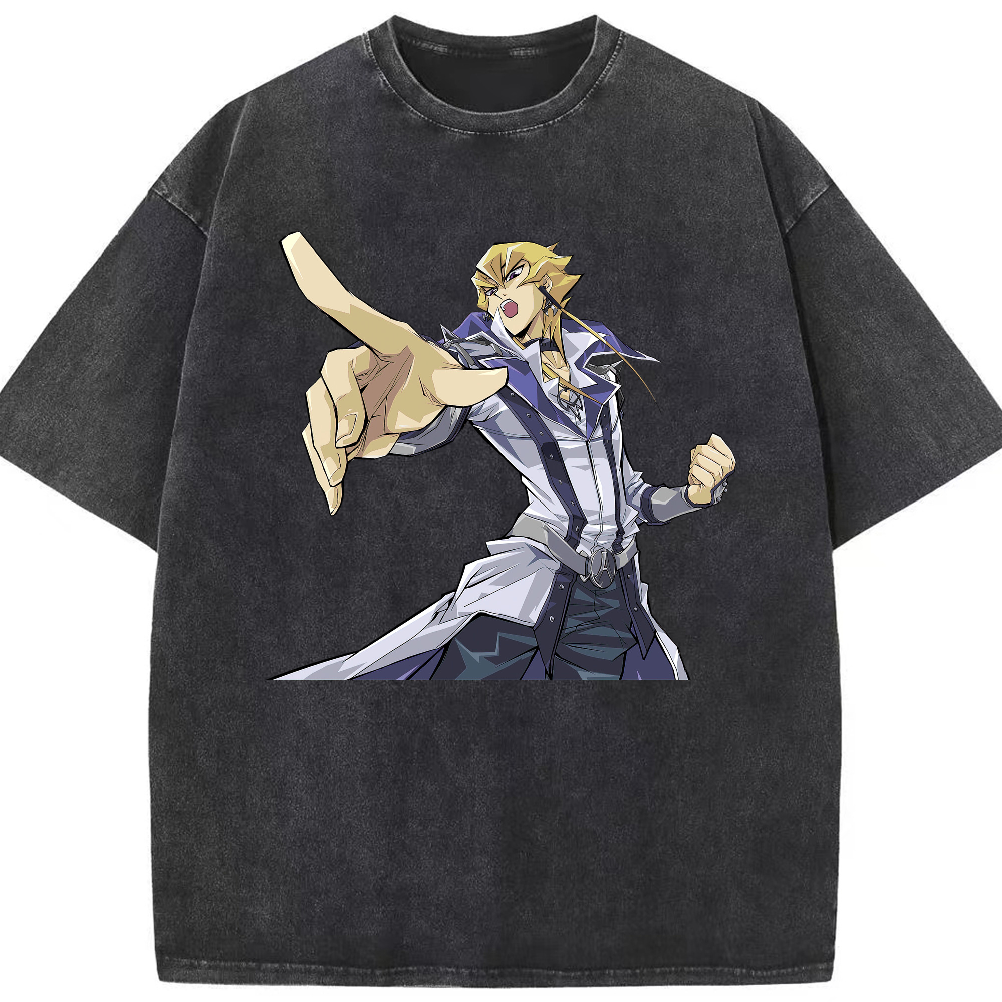 （画像用） 遊☆戯☆王 Yu-Gi-Oh! 綿100% ヴィンテージ風 半袖Tシャツ（フロントプリント）