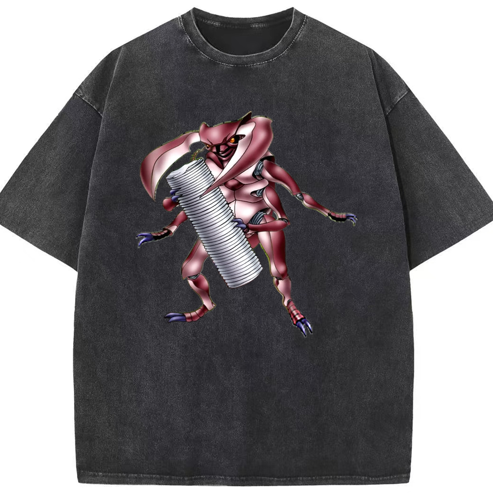 （画像用） 遊☆戯☆王 Yu-Gi-Oh! 綿100% ヴィンテージ風 半袖Tシャツ（フロントプリント）