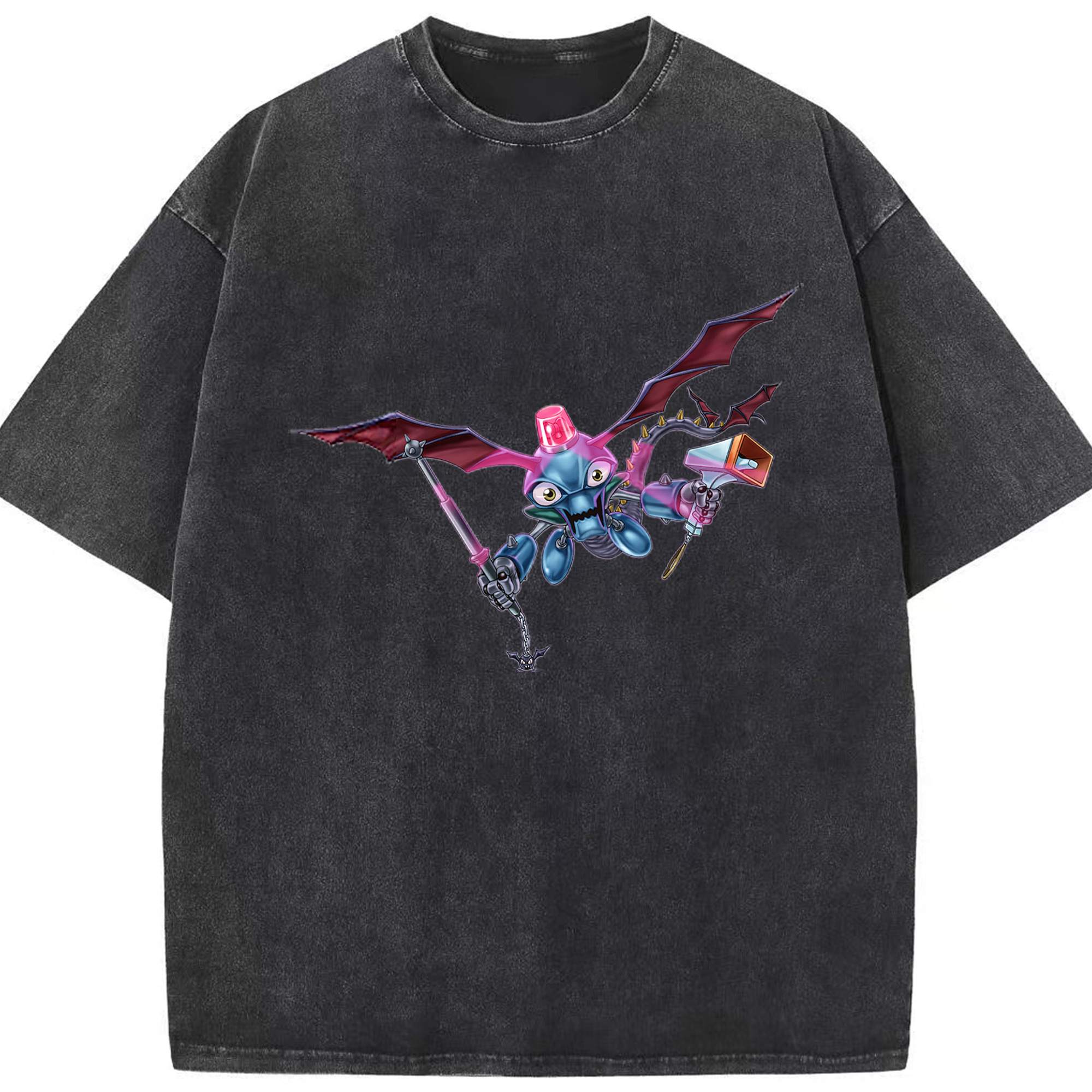 （画像用） 遊☆戯☆王 Yu-Gi-Oh! 綿100% ヴィンテージ風 半袖Tシャツ（フロントプリント）