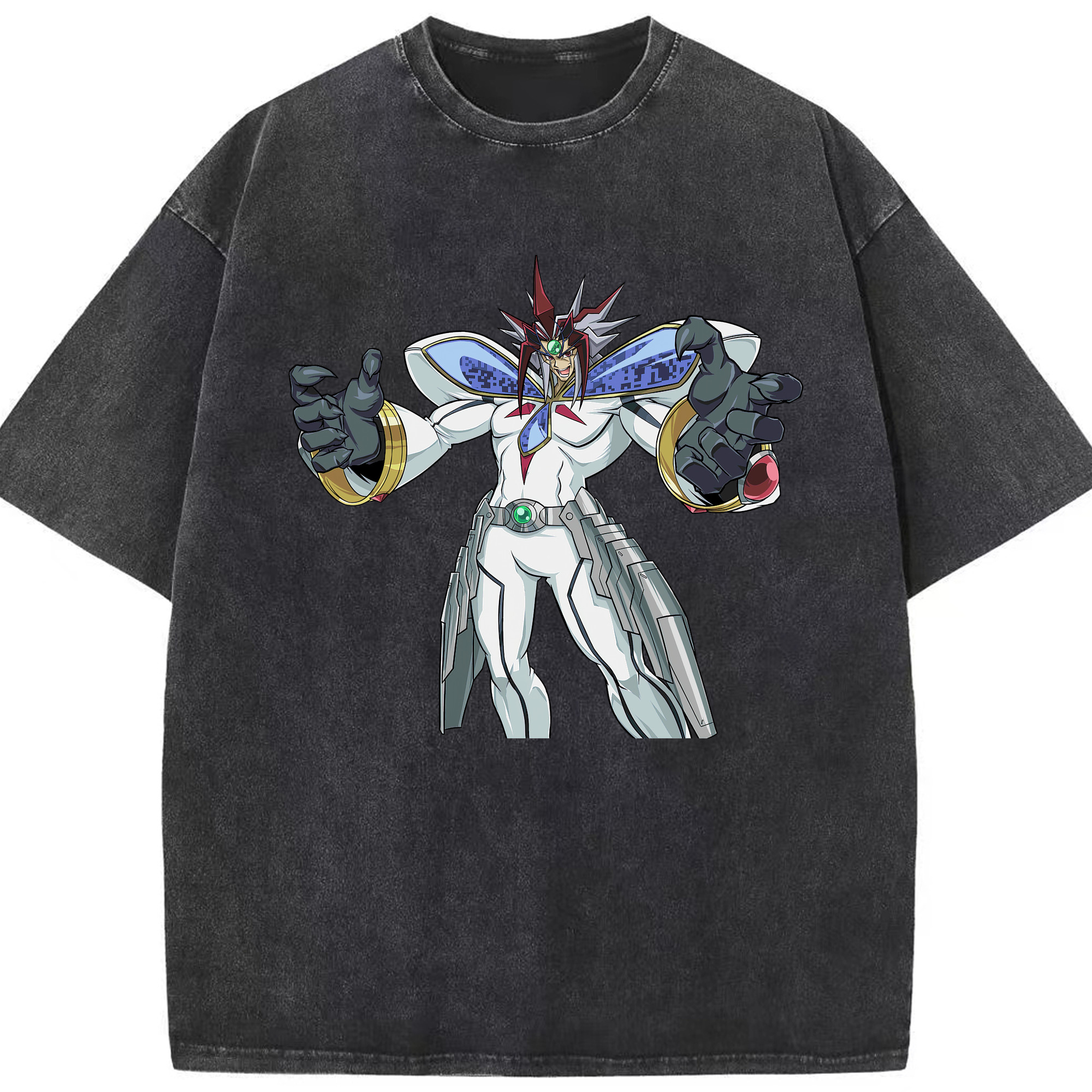 （画像用） 遊☆戯☆王 Yu-Gi-Oh! 綿100% ヴィンテージ風 半袖Tシャツ（フロントプリント）
