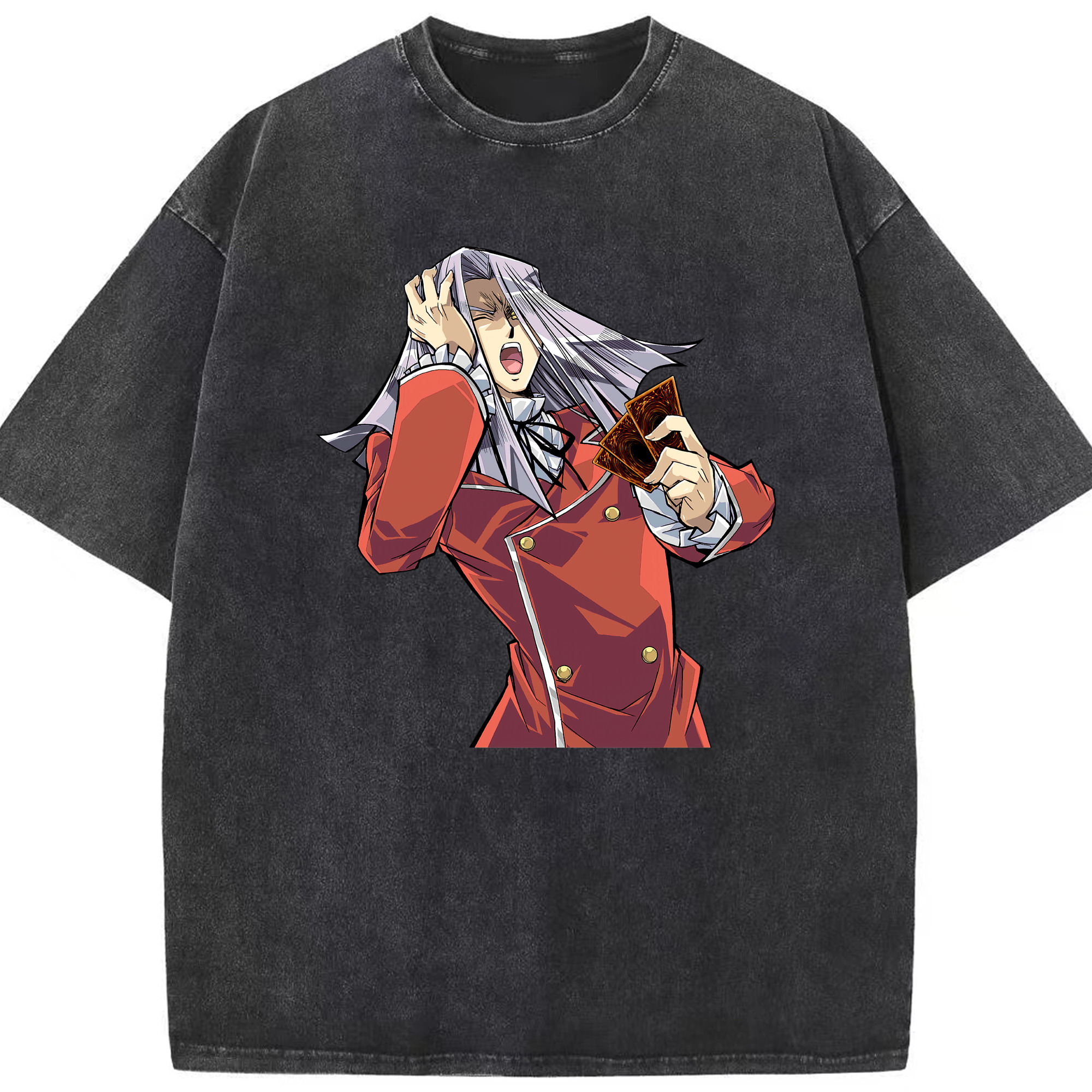 （画像用） 遊☆戯☆王 Yu-Gi-Oh! 綿100% ヴィンテージ風 半袖Tシャツ（フロントプリント）
