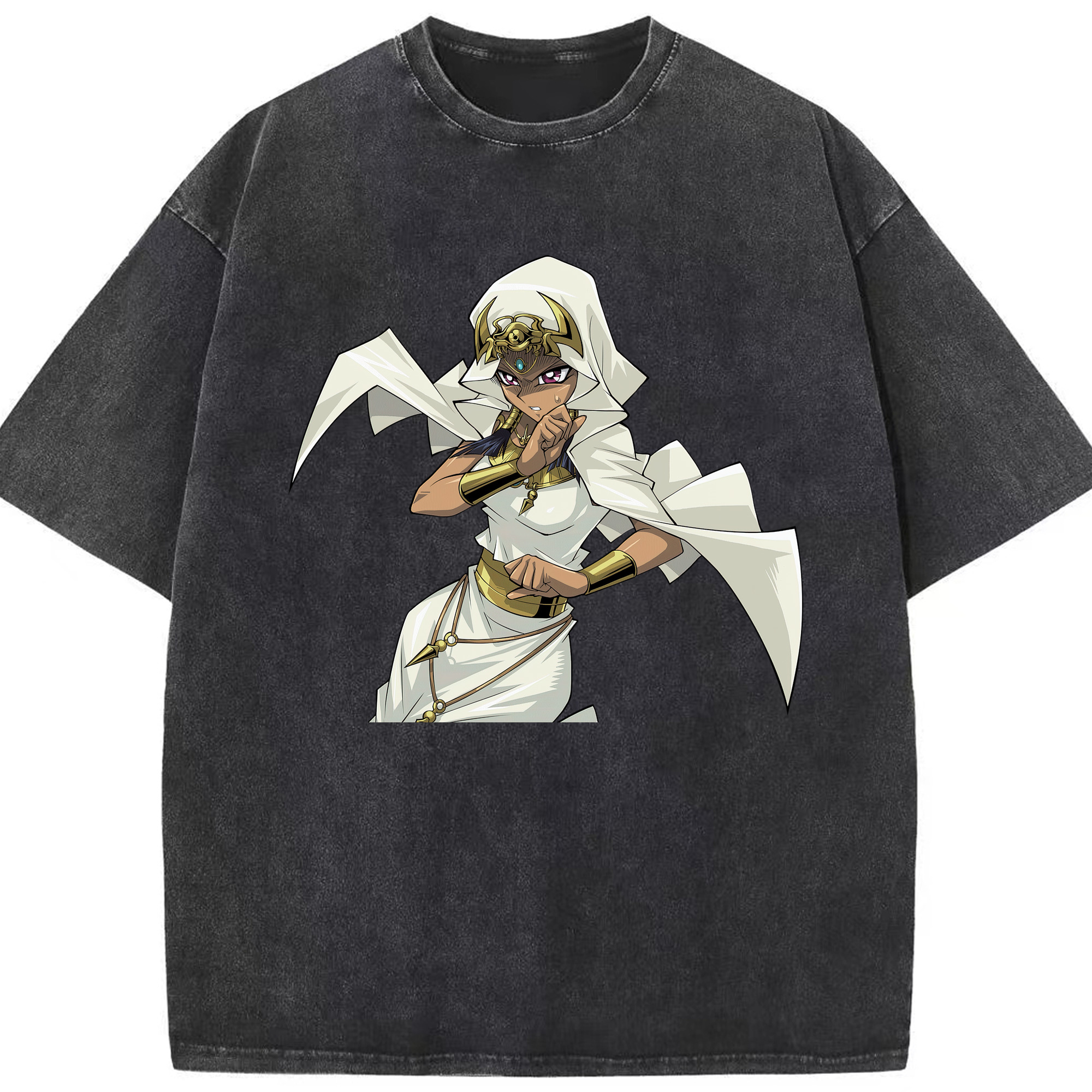 （画像用） 遊☆戯☆王 Yu-Gi-Oh! 綿100% ヴィンテージ風 半袖Tシャツ（フロントプリント）