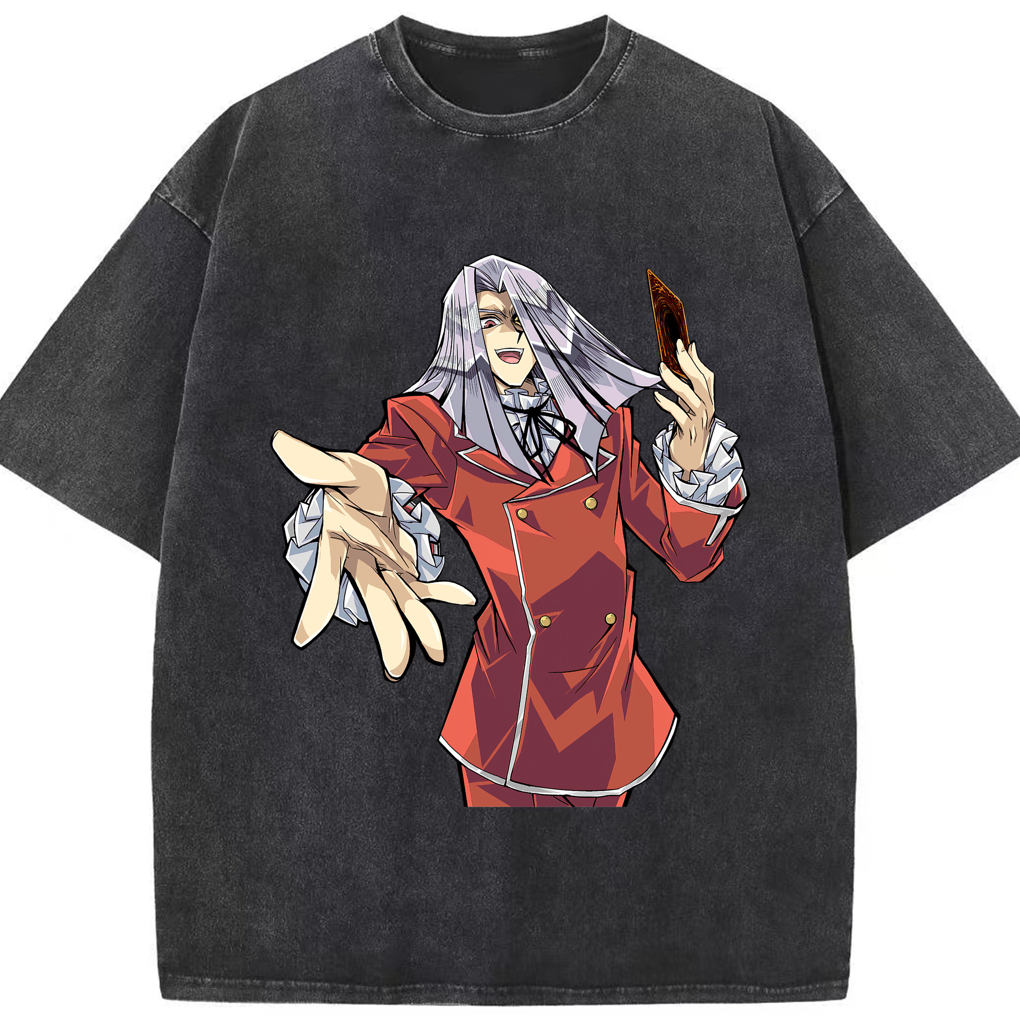 （画像用） 遊☆戯☆王 Yu-Gi-Oh! 綿100% ヴィンテージ風 半袖Tシャツ（フロントプリント）