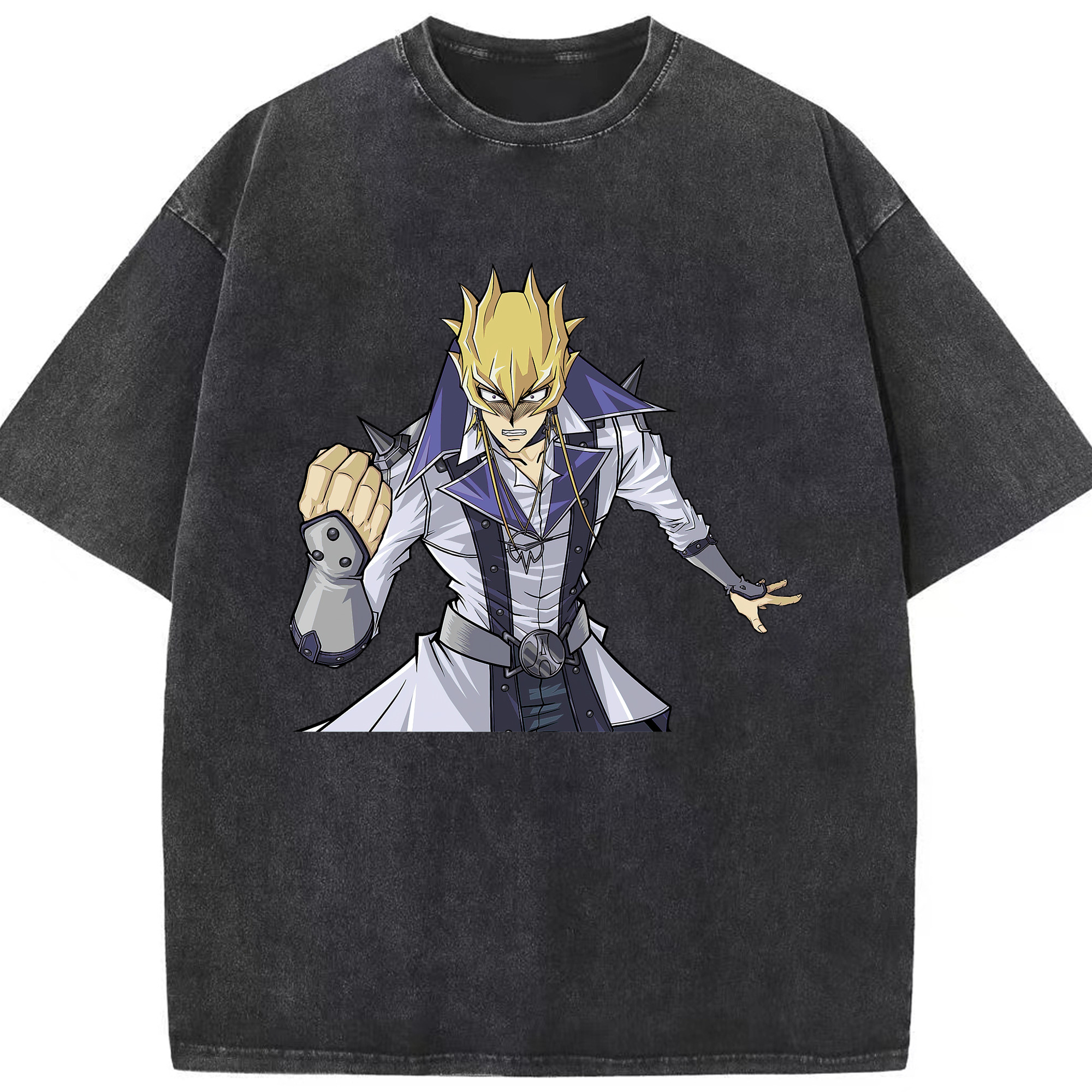（画像用） 遊☆戯☆王 Yu-Gi-Oh! 綿100% ヴィンテージ風 半袖Tシャツ（フロントプリント）