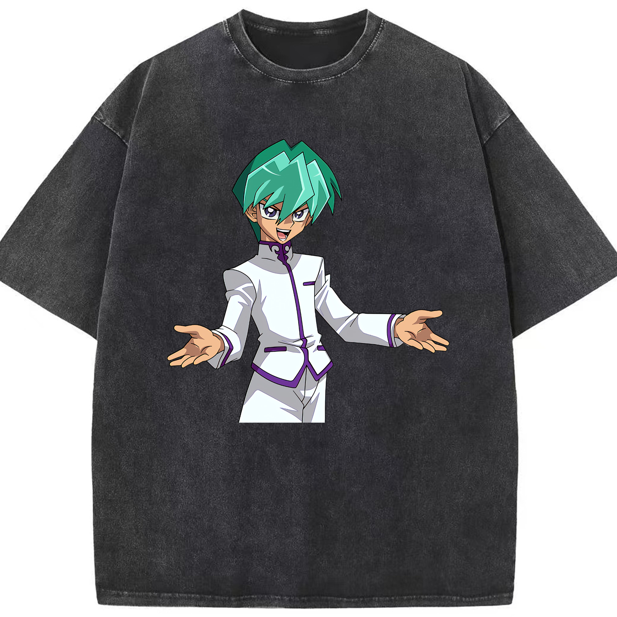 （画像用） 遊☆戯☆王 Yu-Gi-Oh! 綿100% ヴィンテージ風 半袖Tシャツ（フロントプリント）