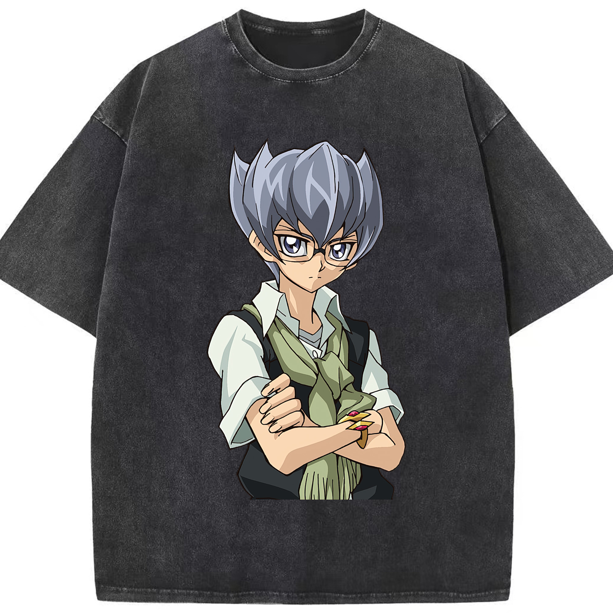 （画像用） 遊☆戯☆王 Yu-Gi-Oh! 綿100% ヴィンテージ風 半袖Tシャツ（フロントプリント）