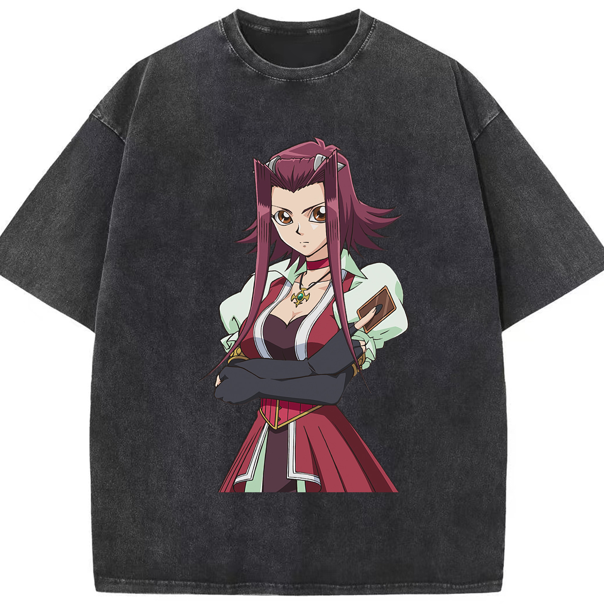 （画像用） 遊☆戯☆王 Yu-Gi-Oh! 綿100% ヴィンテージ風 半袖Tシャツ（フロントプリント）