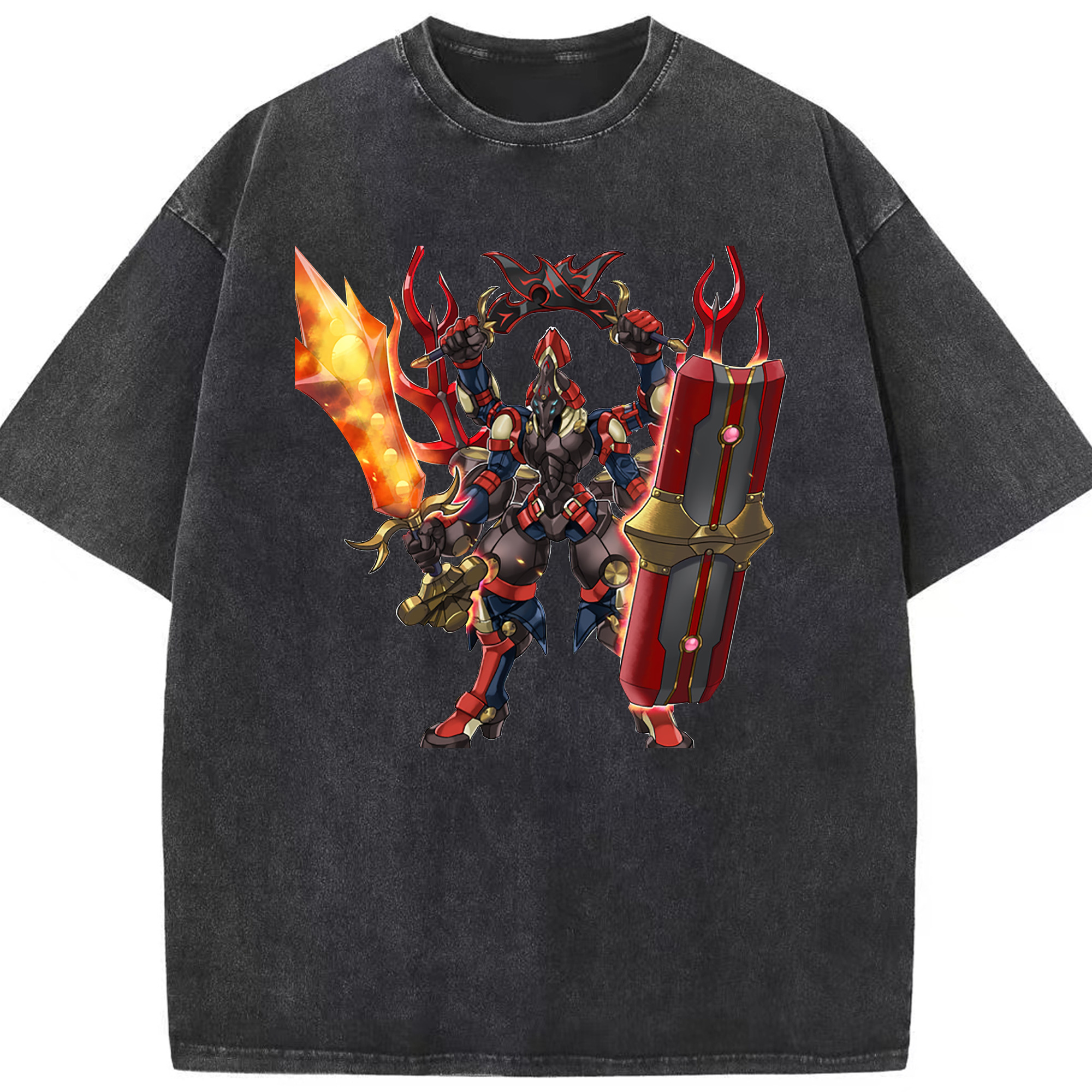 （画像用） 遊☆戯☆王 Yu-Gi-Oh! 綿100% ヴィンテージ風 半袖Tシャツ（フロントプリント）