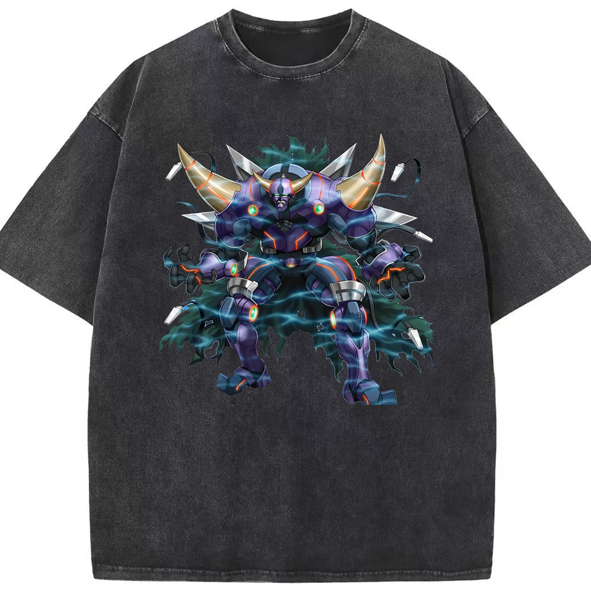 （画像用） 遊☆戯☆王 Yu-Gi-Oh! 綿100% ヴィンテージ風 半袖Tシャツ（フロントプリント）