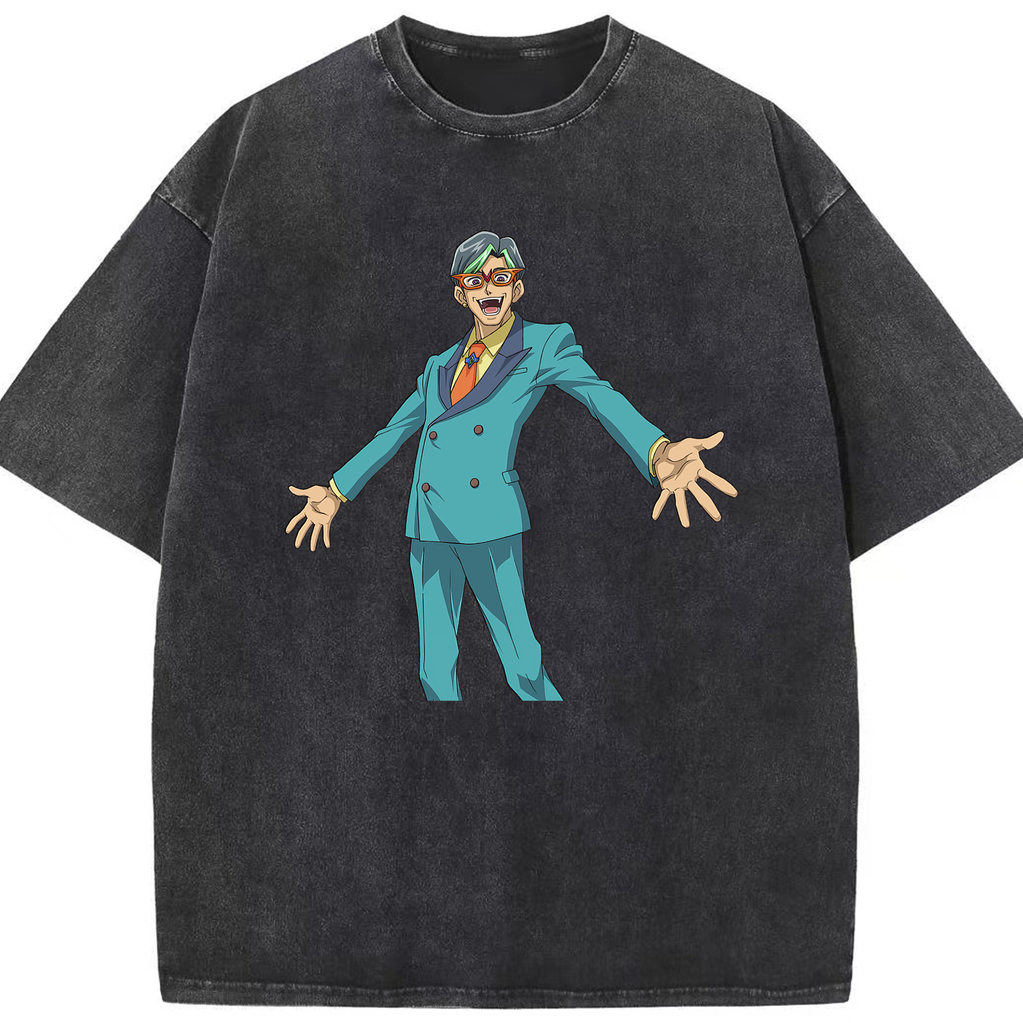 （画像用） 遊☆戯☆王 Yu-Gi-Oh! 綿100% ヴィンテージ風 半袖Tシャツ（フロントプリント）