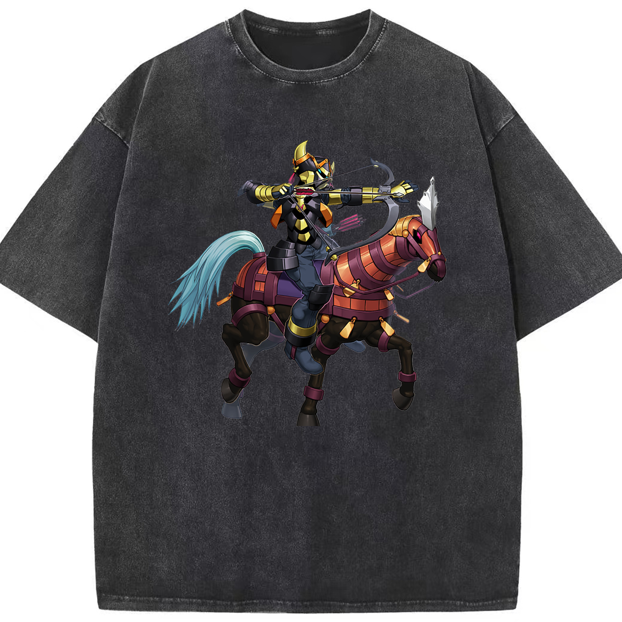 （画像用） 遊☆戯☆王 Yu-Gi-Oh! 綿100% ヴィンテージ風 半袖Tシャツ（フロントプリント）
