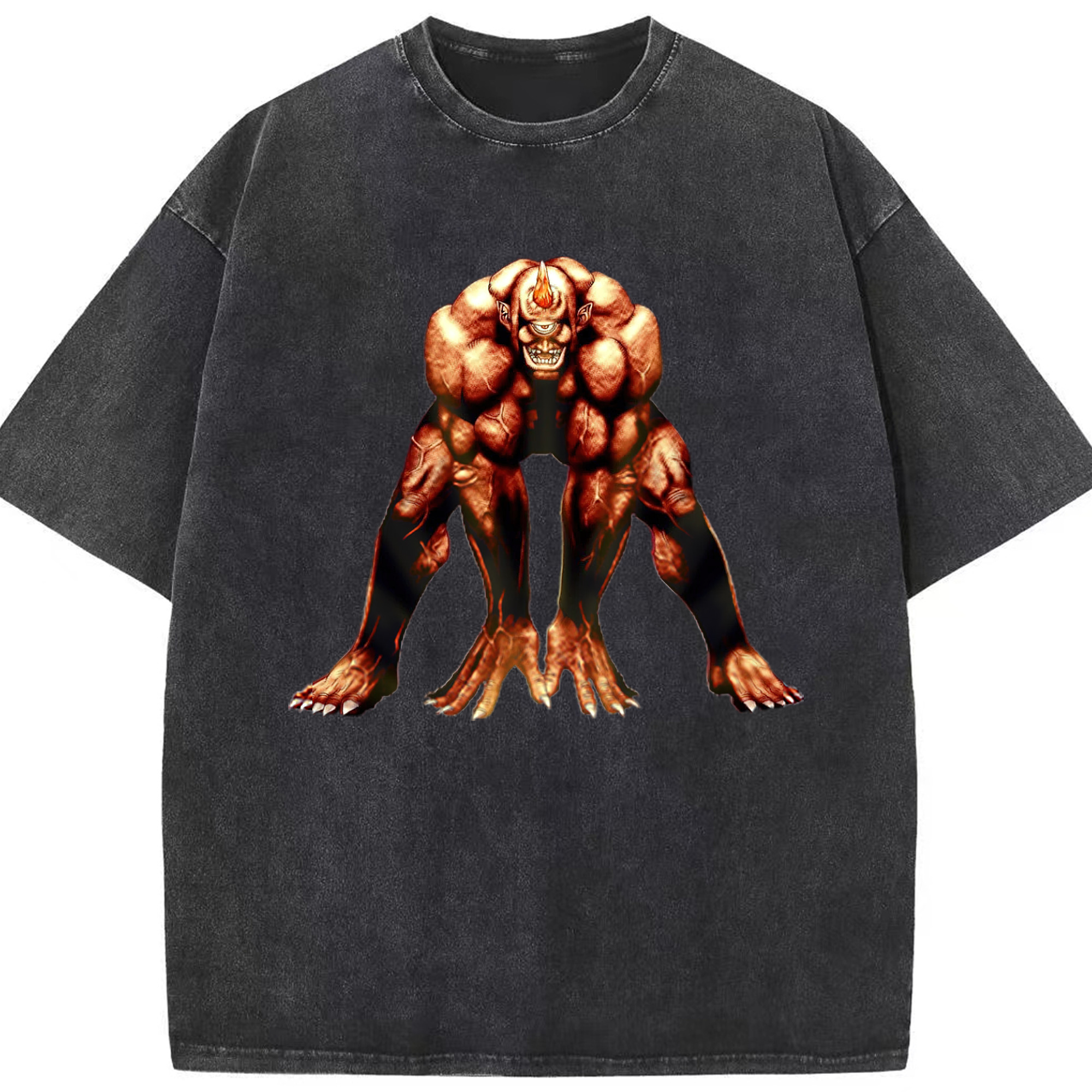 （画像用） 遊☆戯☆王 Yu-Gi-Oh! 綿100% ヴィンテージ風 半袖Tシャツ（フロントプリント）
