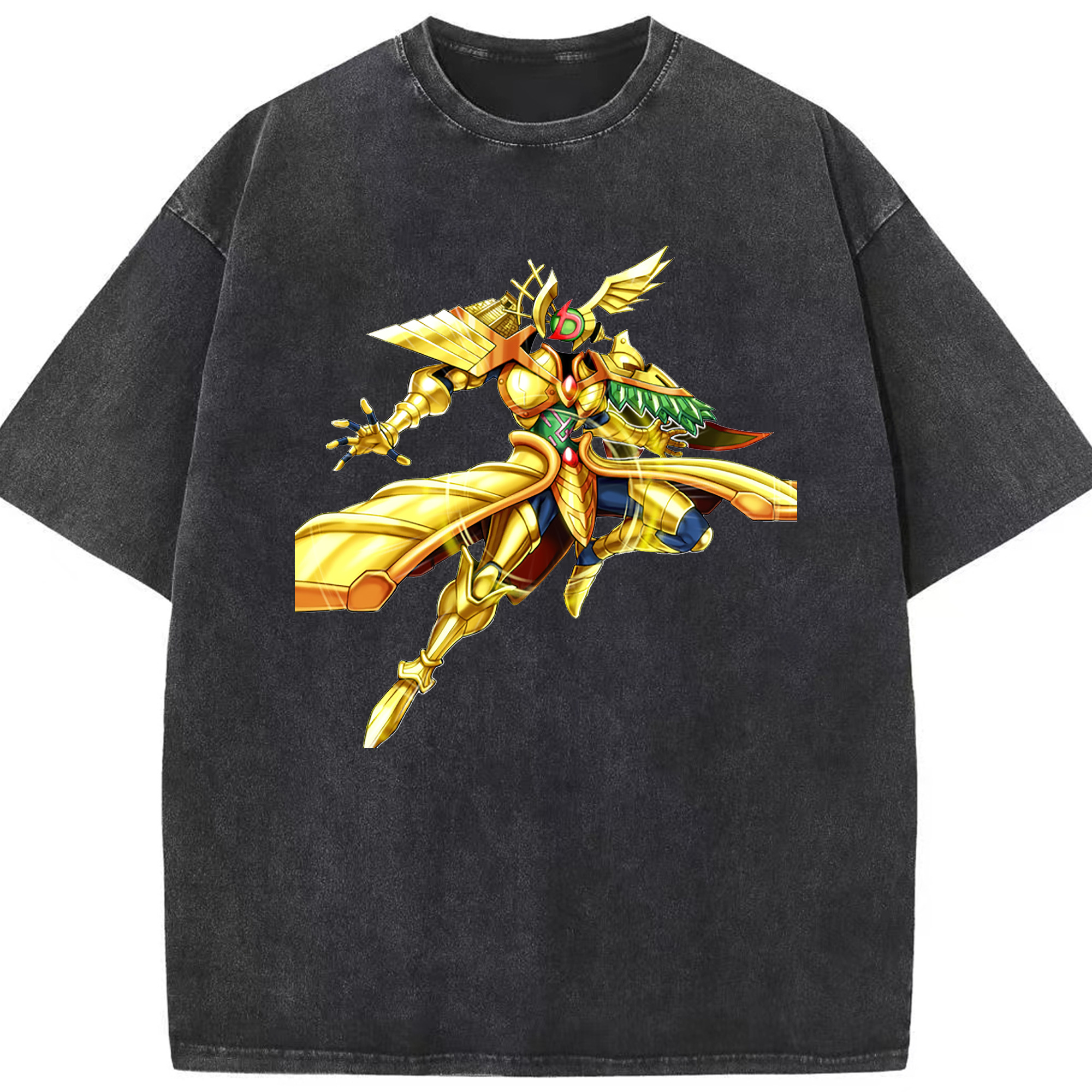 （画像用） 遊☆戯☆王 Yu-Gi-Oh! 綿100% ヴィンテージ風 半袖Tシャツ（フロントプリント）