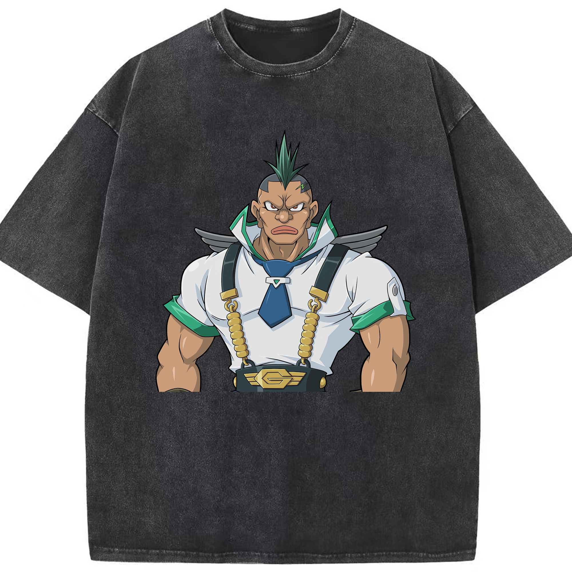 （画像用） 遊☆戯☆王 Yu-Gi-Oh! 綿100% ヴィンテージ風 半袖Tシャツ（フロントプリント）