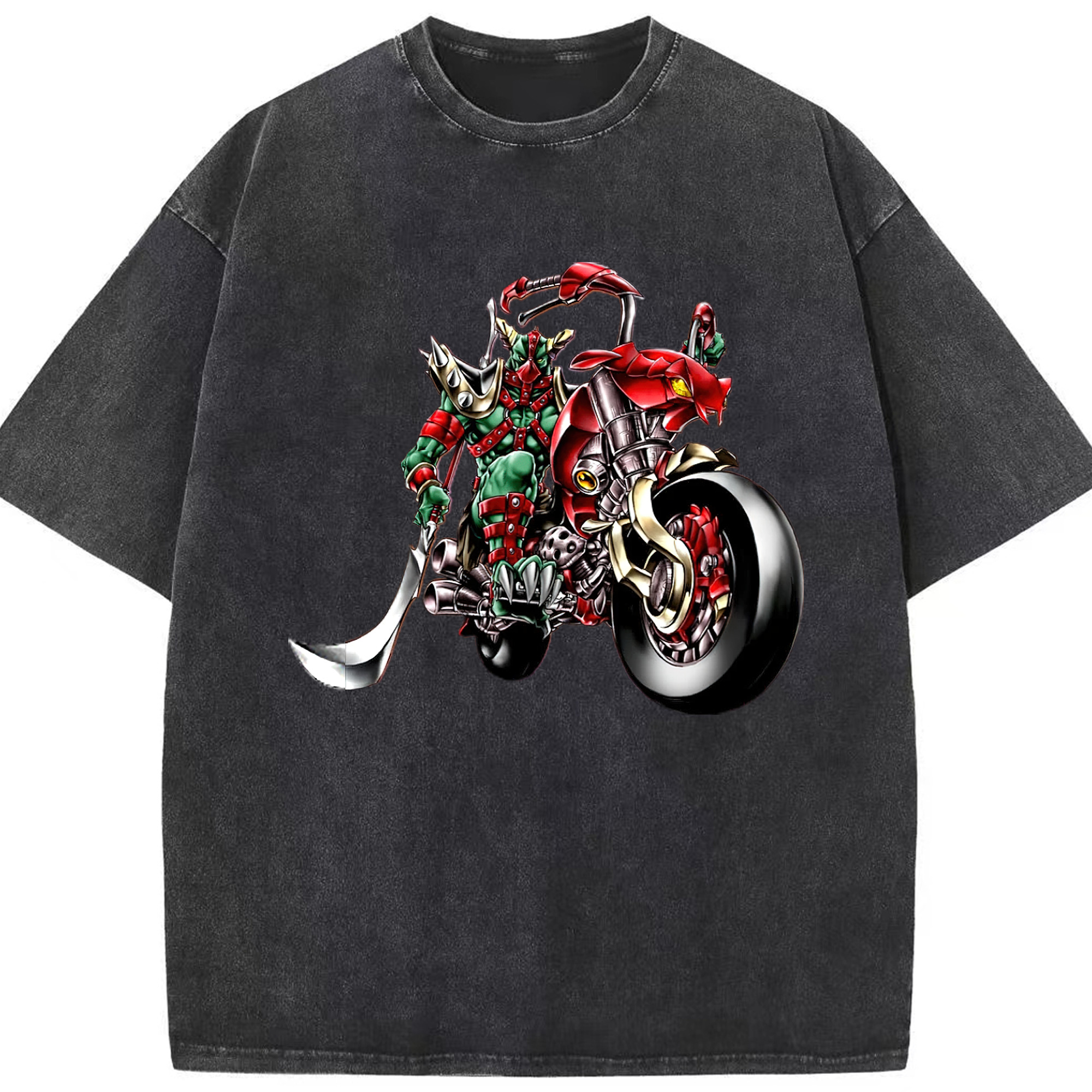 （画像用） 遊☆戯☆王 Yu-Gi-Oh! 綿100% ヴィンテージ風 半袖Tシャツ（フロントプリント）