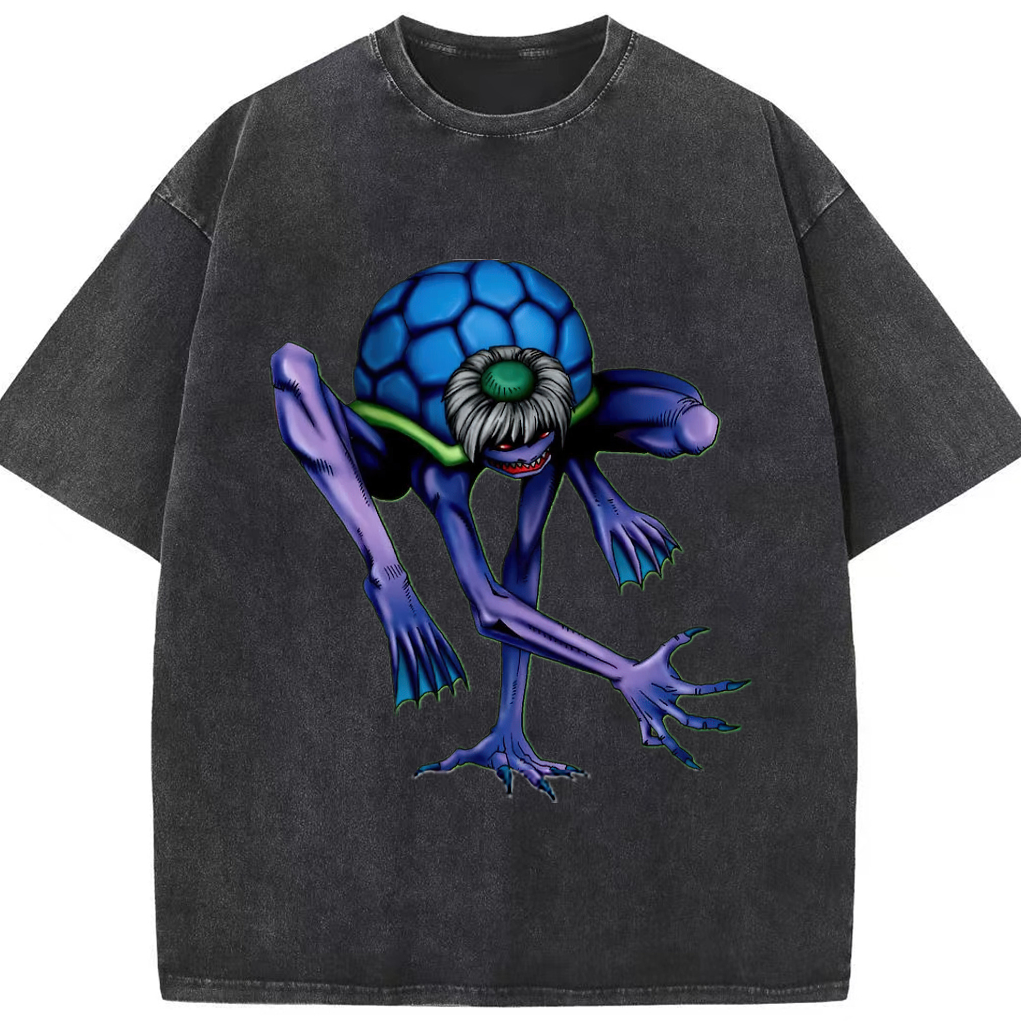 （画像用） 遊☆戯☆王 Yu-Gi-Oh! 綿100% ヴィンテージ風 半袖Tシャツ（フロントプリント）