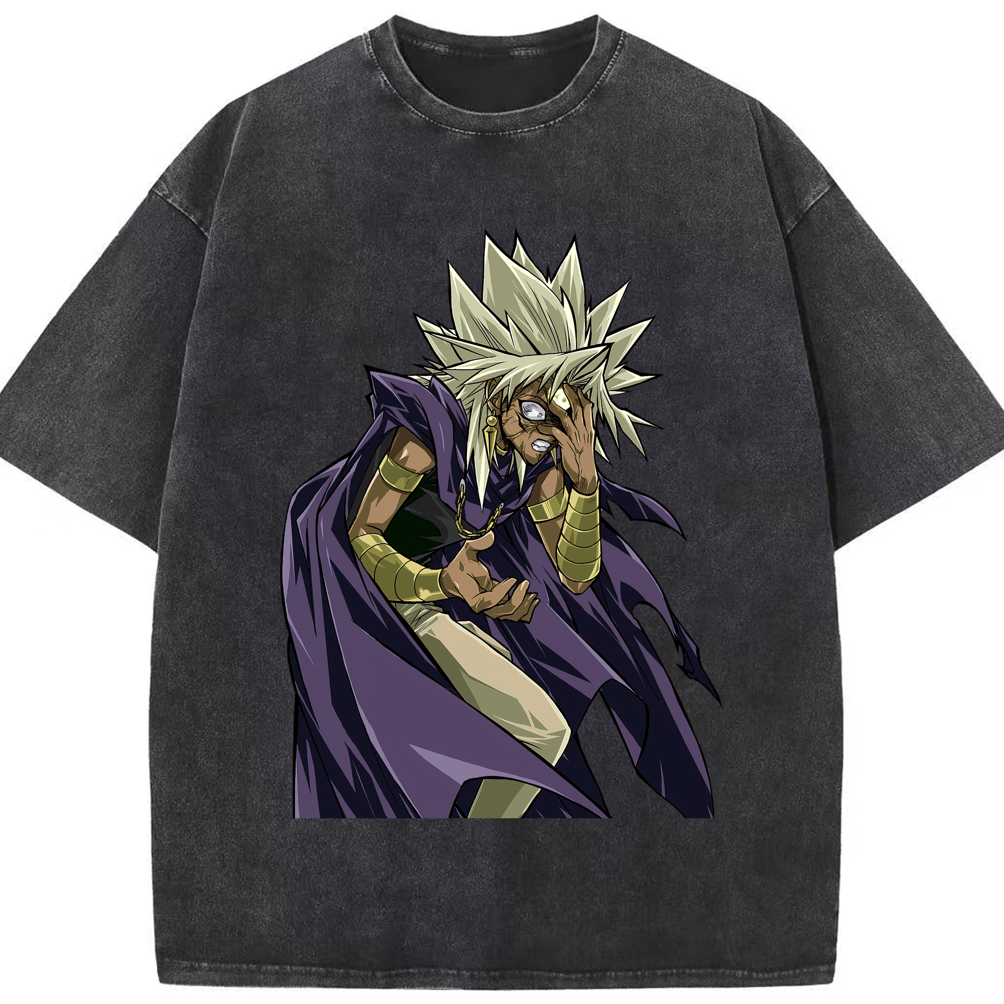 （画像用） 遊☆戯☆王 Yu-Gi-Oh! 綿100% ヴィンテージ風 半袖Tシャツ（フロントプリント）