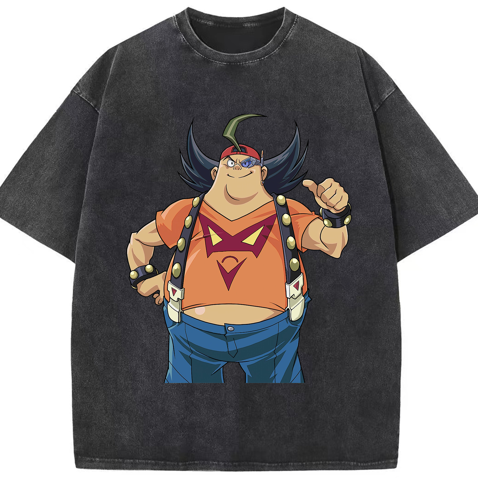 （画像用） 遊☆戯☆王 Yu-Gi-Oh! 綿100% ヴィンテージ風 半袖Tシャツ（フロントプリント）