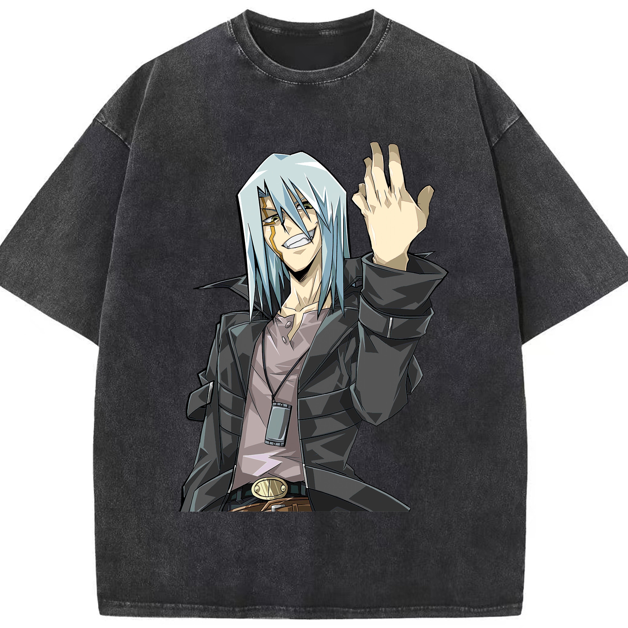 （画像用） 遊☆戯☆王 Yu-Gi-Oh! 綿100% ヴィンテージ風 半袖Tシャツ（フロントプリント）