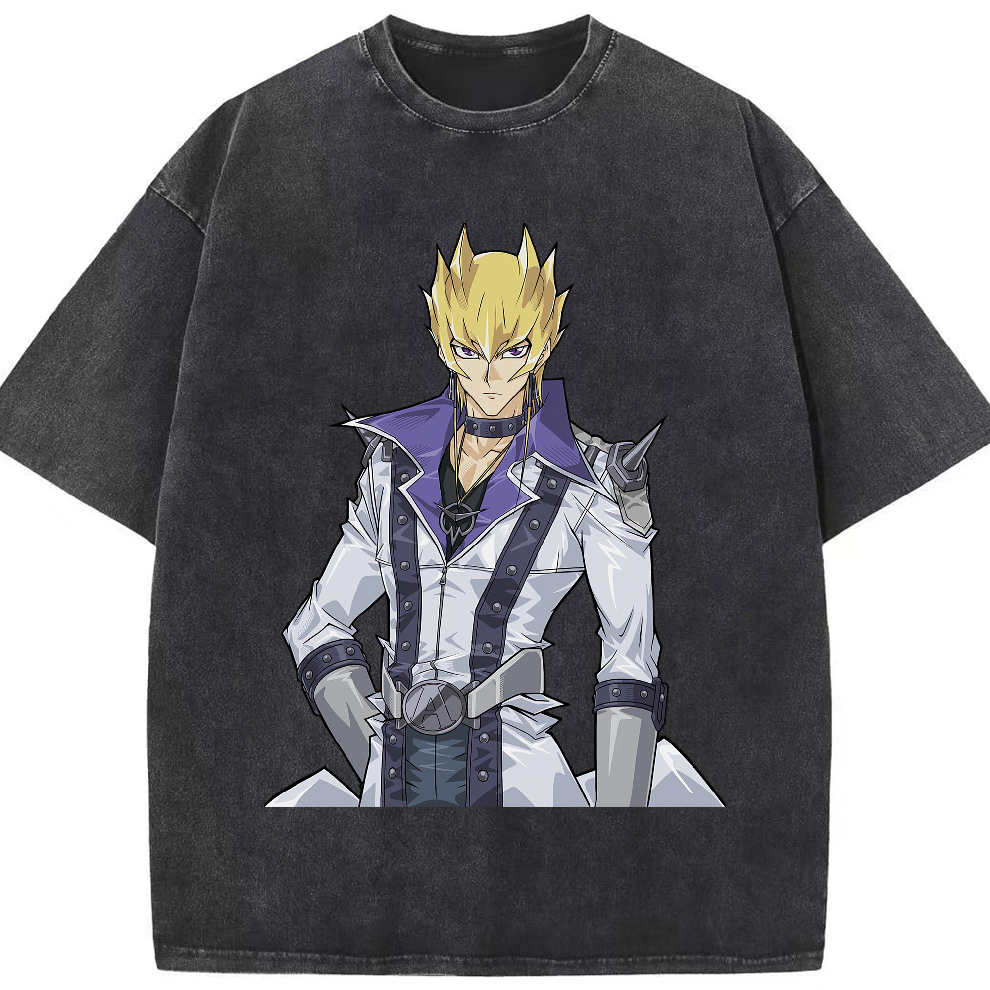 （画像用） 遊☆戯☆王 Yu-Gi-Oh! 綿100% ヴィンテージ風 半袖Tシャツ（フロントプリント）