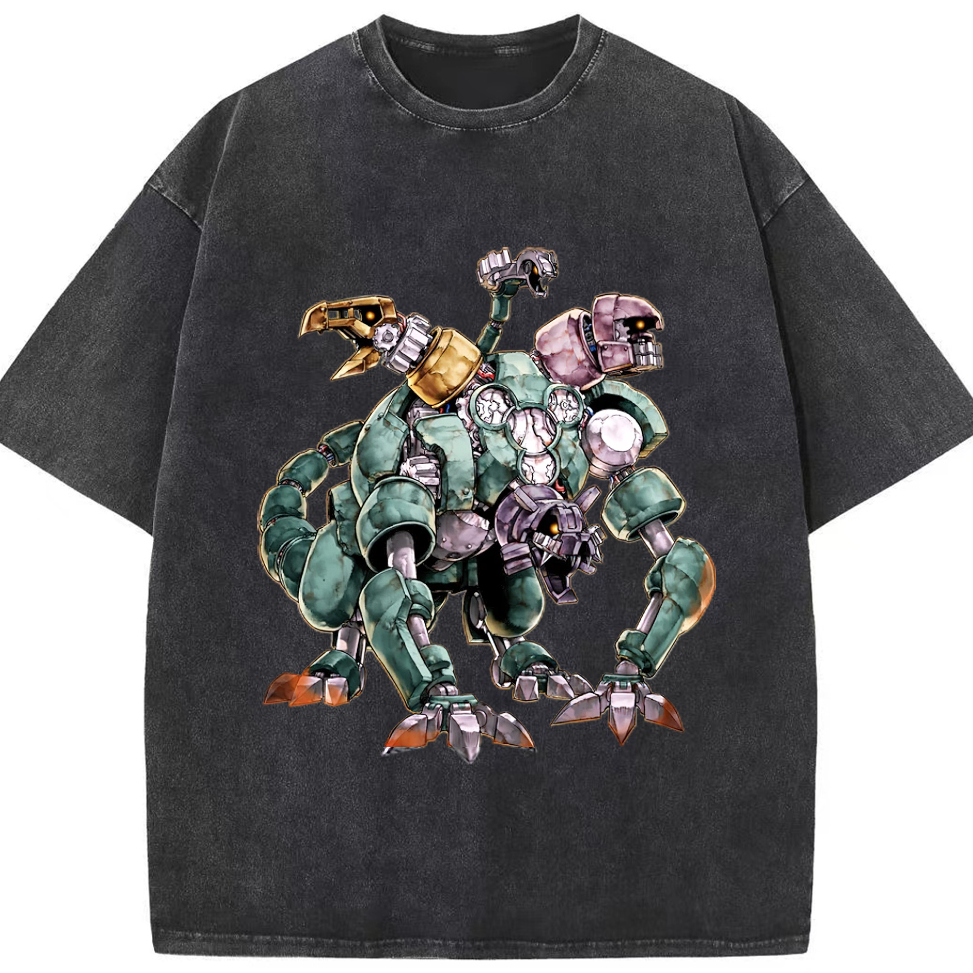 （画像用） 遊☆戯☆王 Yu-Gi-Oh! 綿100% ヴィンテージ風 半袖Tシャツ（フロントプリント）