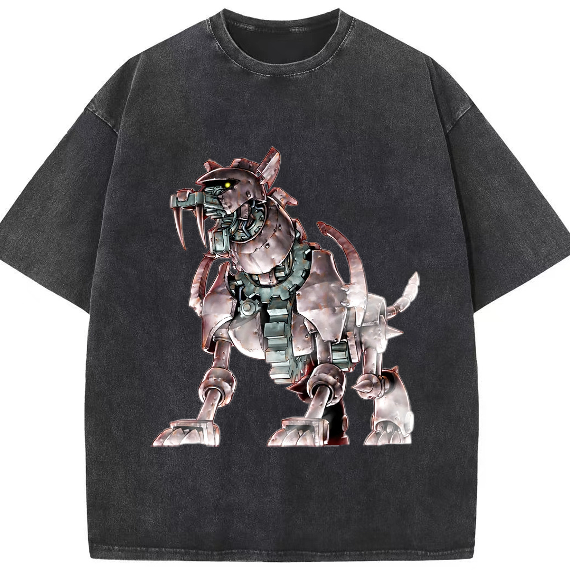 （画像用） 遊☆戯☆王 Yu-Gi-Oh! 綿100% ヴィンテージ風 半袖Tシャツ（フロントプリント）