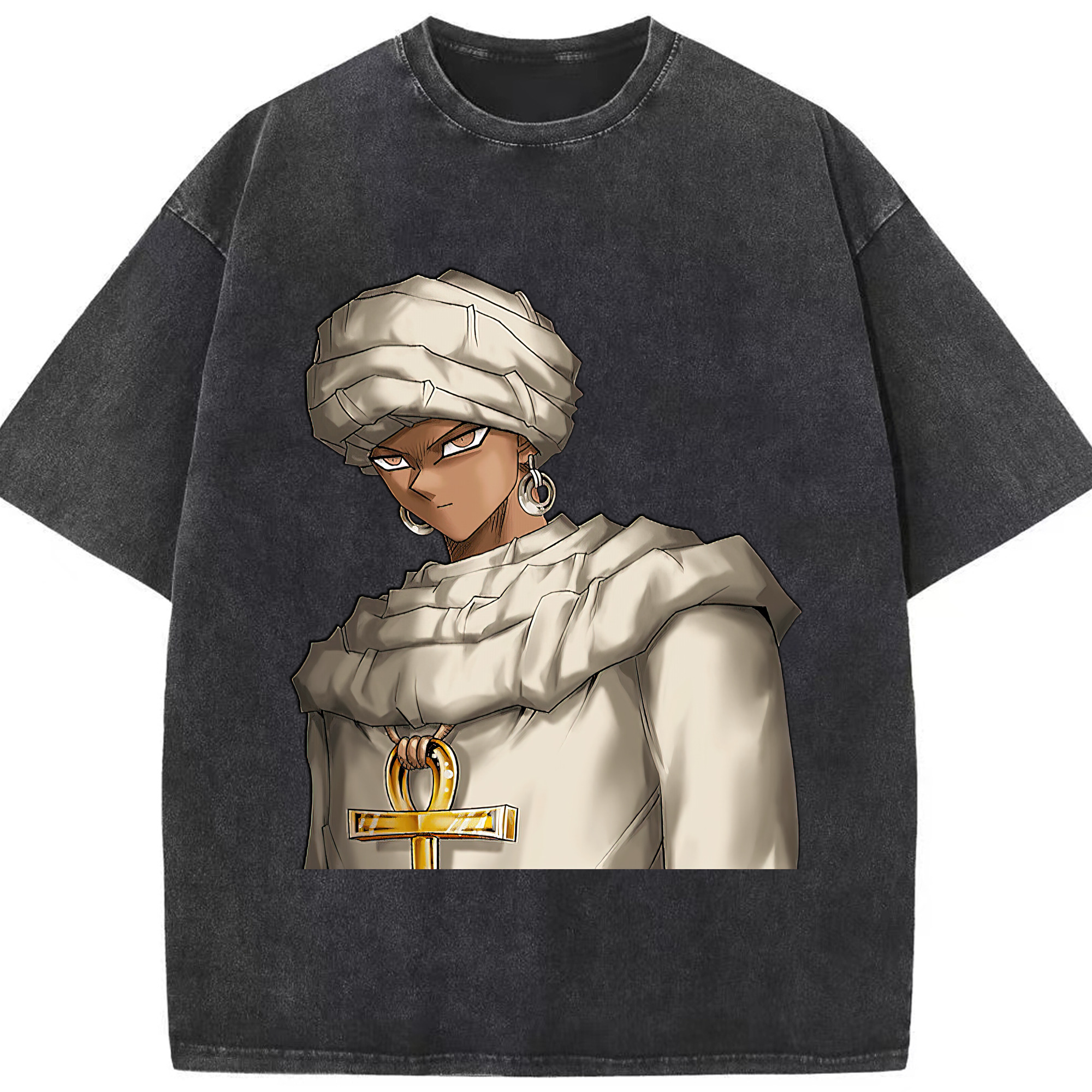 （画像用） 遊☆戯☆王 Yu-Gi-Oh! 綿100% ヴィンテージ風 半袖Tシャツ（フロントプリント）