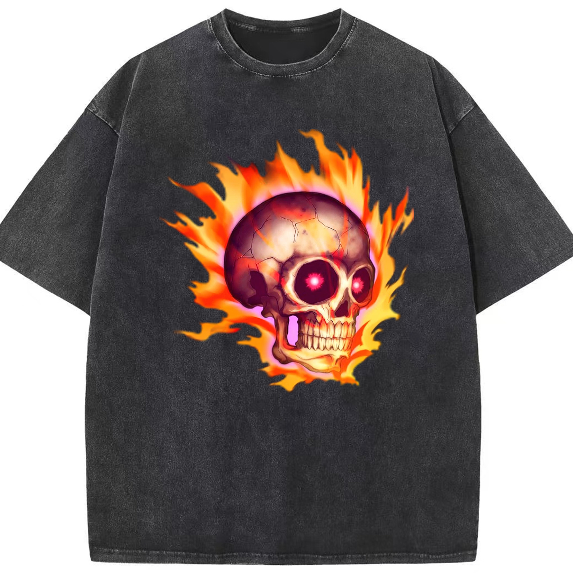 （画像用） 遊☆戯☆王 Yu-Gi-Oh! 綿100% ヴィンテージ風 半袖Tシャツ（フロントプリント）
