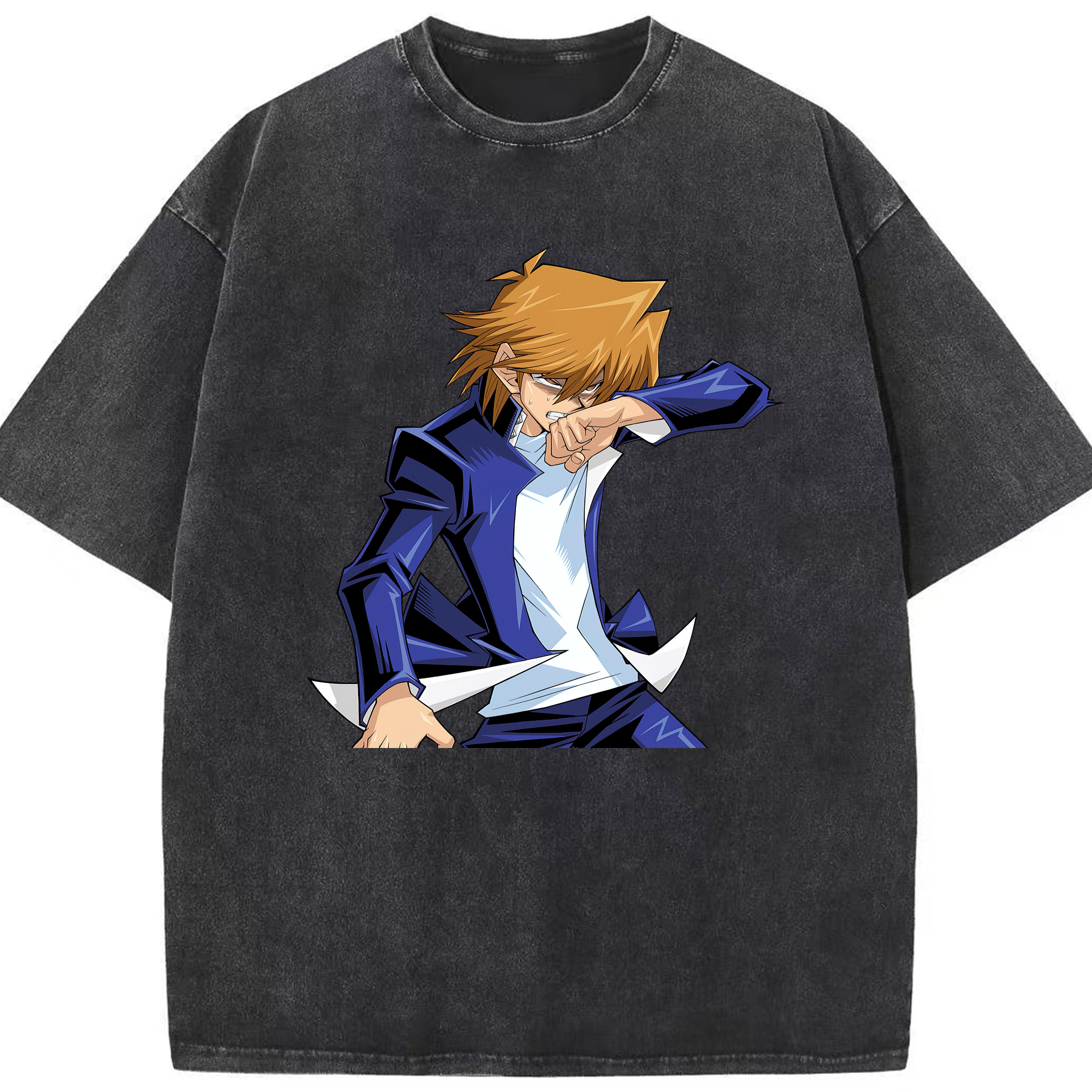 （画像用） 遊☆戯☆王 Yu-Gi-Oh! 綿100% ヴィンテージ風 半袖Tシャツ（フロントプリント）