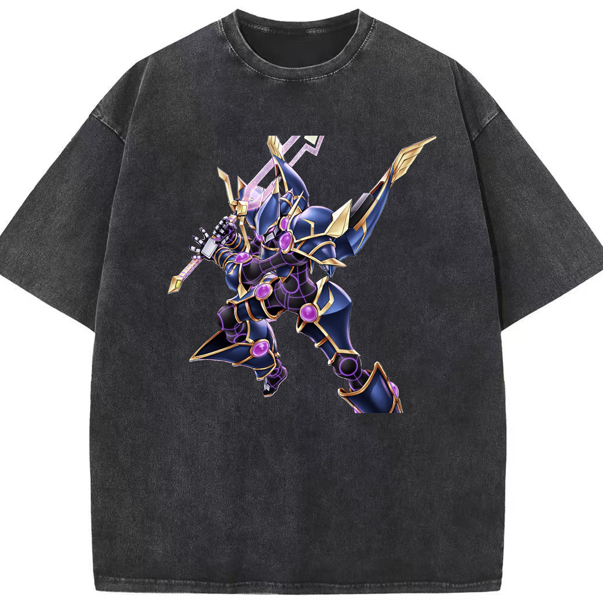 （画像用） 遊☆戯☆王 Yu-Gi-Oh! 綿100% ヴィンテージ風 半袖Tシャツ（フロントプリント）