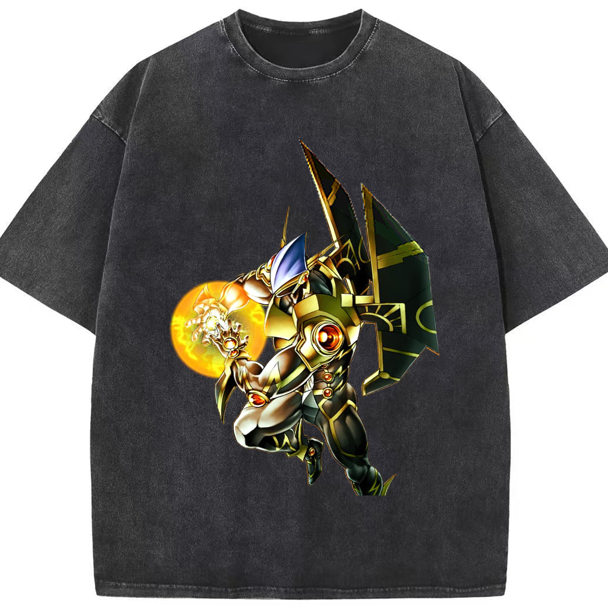 （画像用） 遊☆戯☆王 Yu-Gi-Oh! 綿100% ヴィンテージ風 半袖Tシャツ（フロントプリント）
