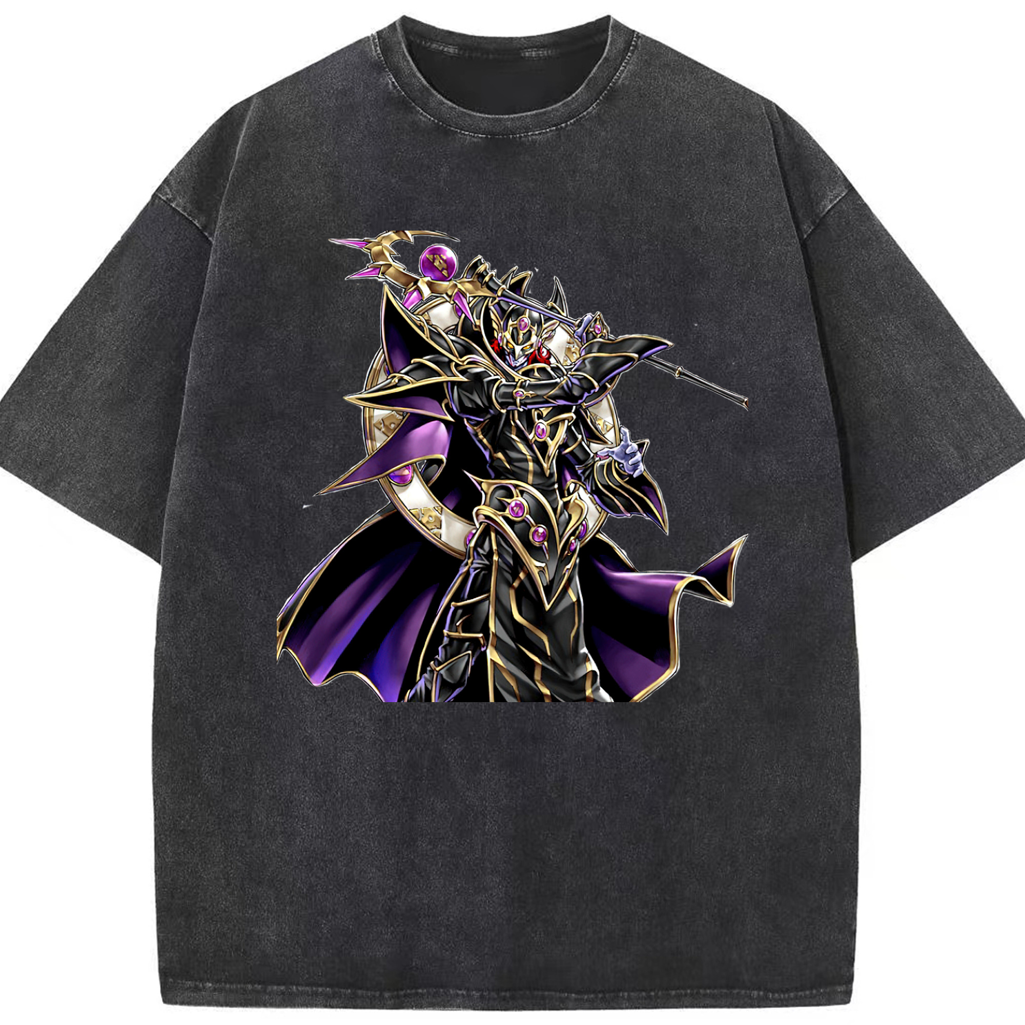 （画像用） 遊☆戯☆王 Yu-Gi-Oh! 綿100% ヴィンテージ風 半袖Tシャツ（フロントプリント）