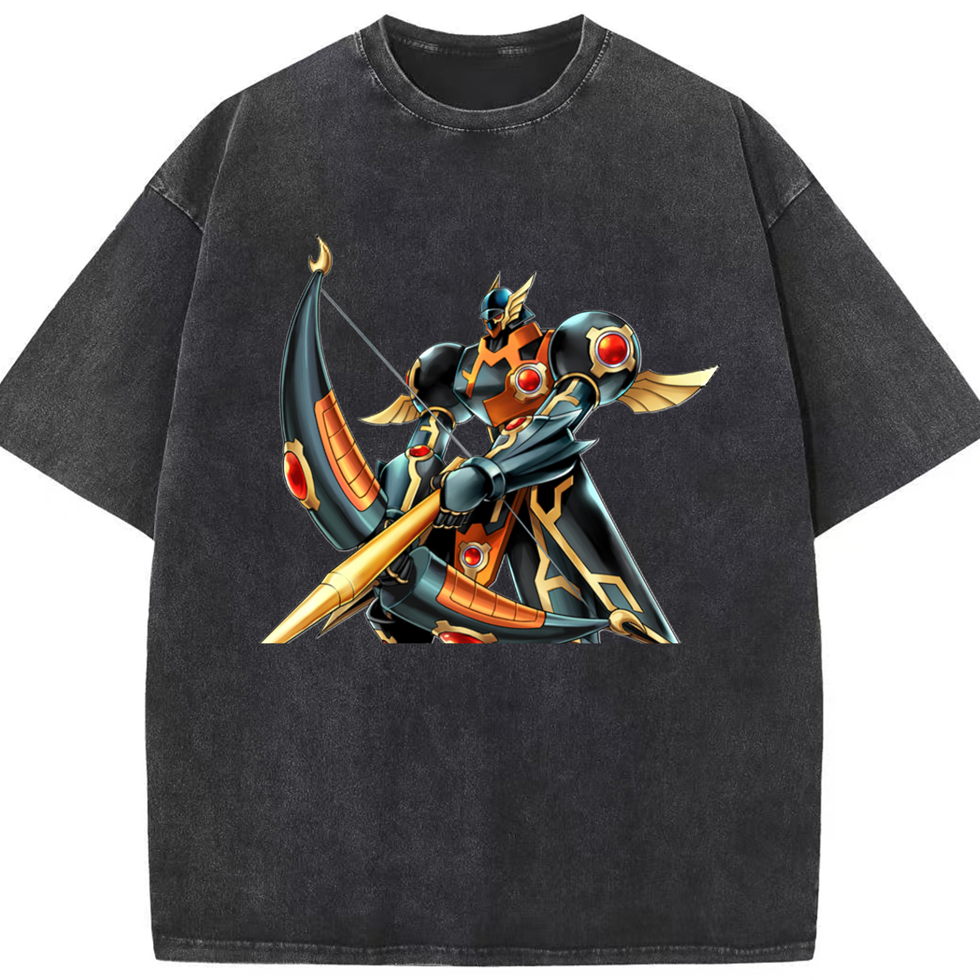 （画像用） 遊☆戯☆王 Yu-Gi-Oh! 綿100% ヴィンテージ風 半袖Tシャツ（フロントプリント）