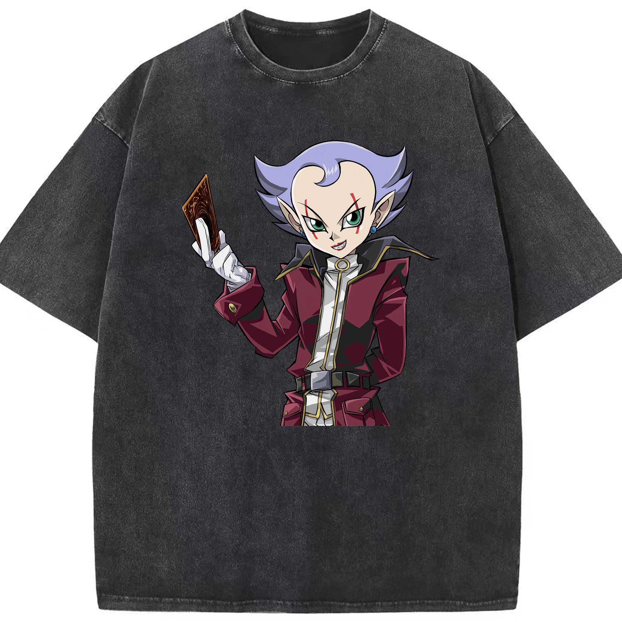 （画像用） 遊☆戯☆王 Yu-Gi-Oh! 綿100% ヴィンテージ風 半袖Tシャツ（フロントプリント）