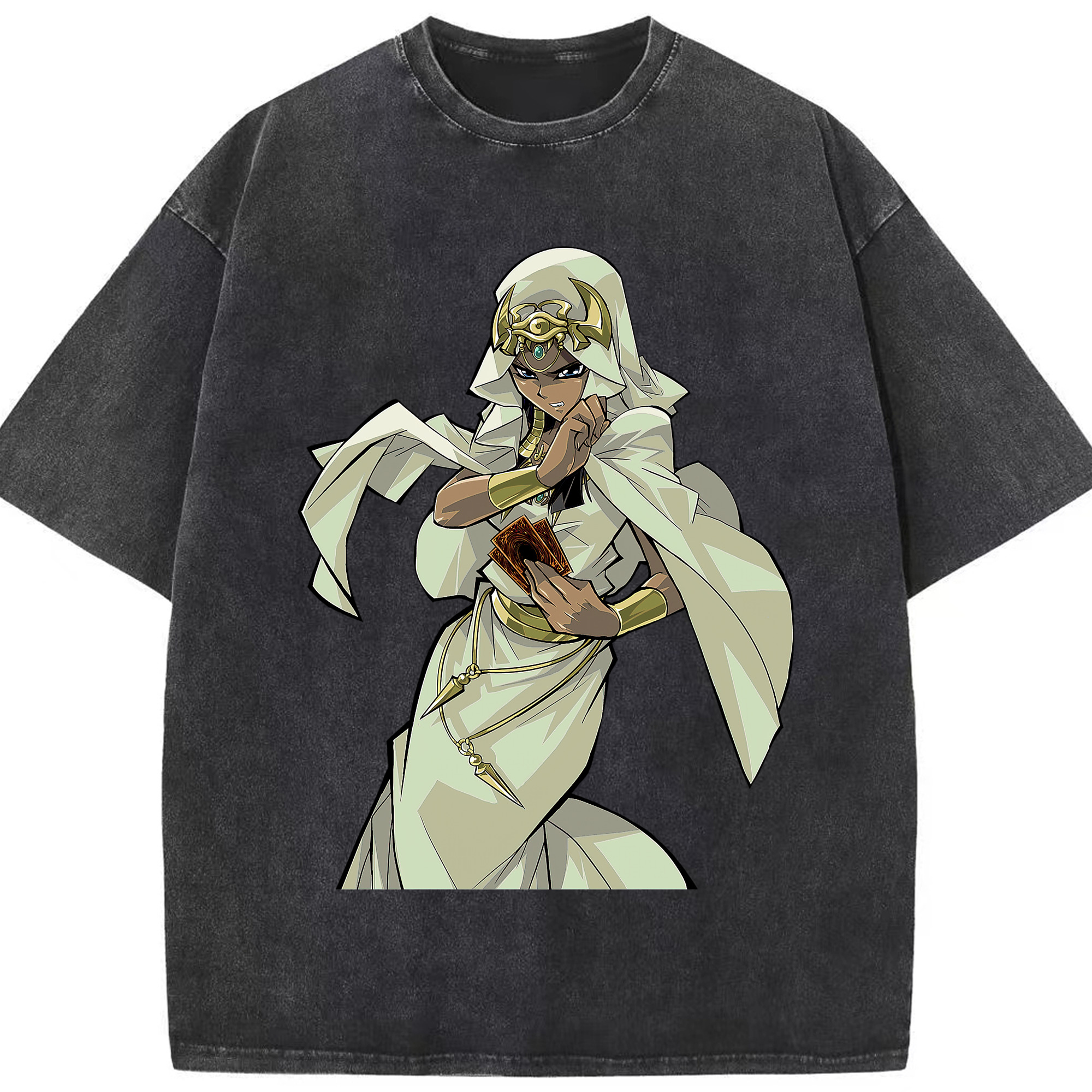 （画像用） 遊☆戯☆王 Yu-Gi-Oh! 綿100% ヴィンテージ風 半袖Tシャツ（フロントプリント）