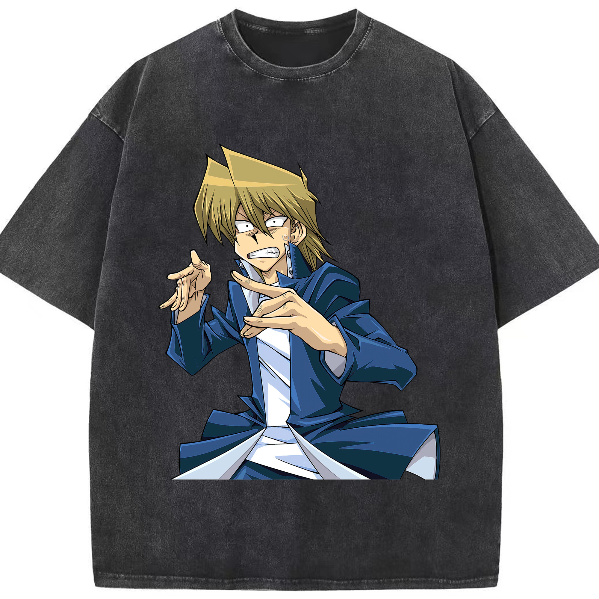 （画像用） 遊☆戯☆王 Yu-Gi-Oh! 綿100% ヴィンテージ風 半袖Tシャツ（フロントプリント）
