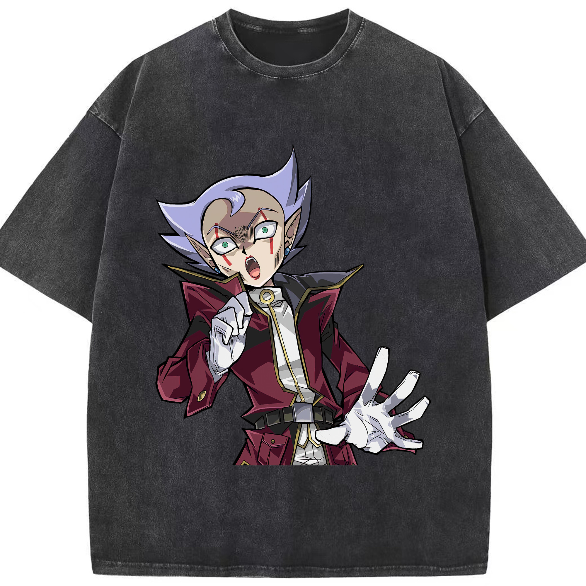 （画像用） 遊☆戯☆王 Yu-Gi-Oh! 綿100% ヴィンテージ風 半袖Tシャツ（フロントプリント）
