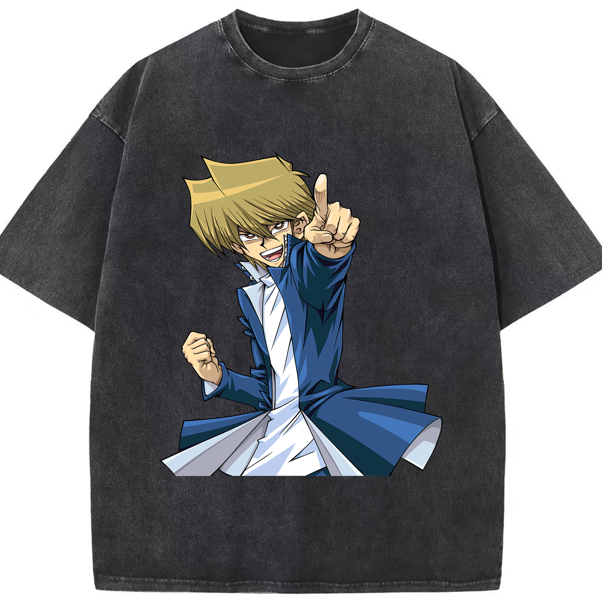 （画像用） 遊☆戯☆王 Yu-Gi-Oh! 綿100% ヴィンテージ風 半袖Tシャツ（フロントプリント）