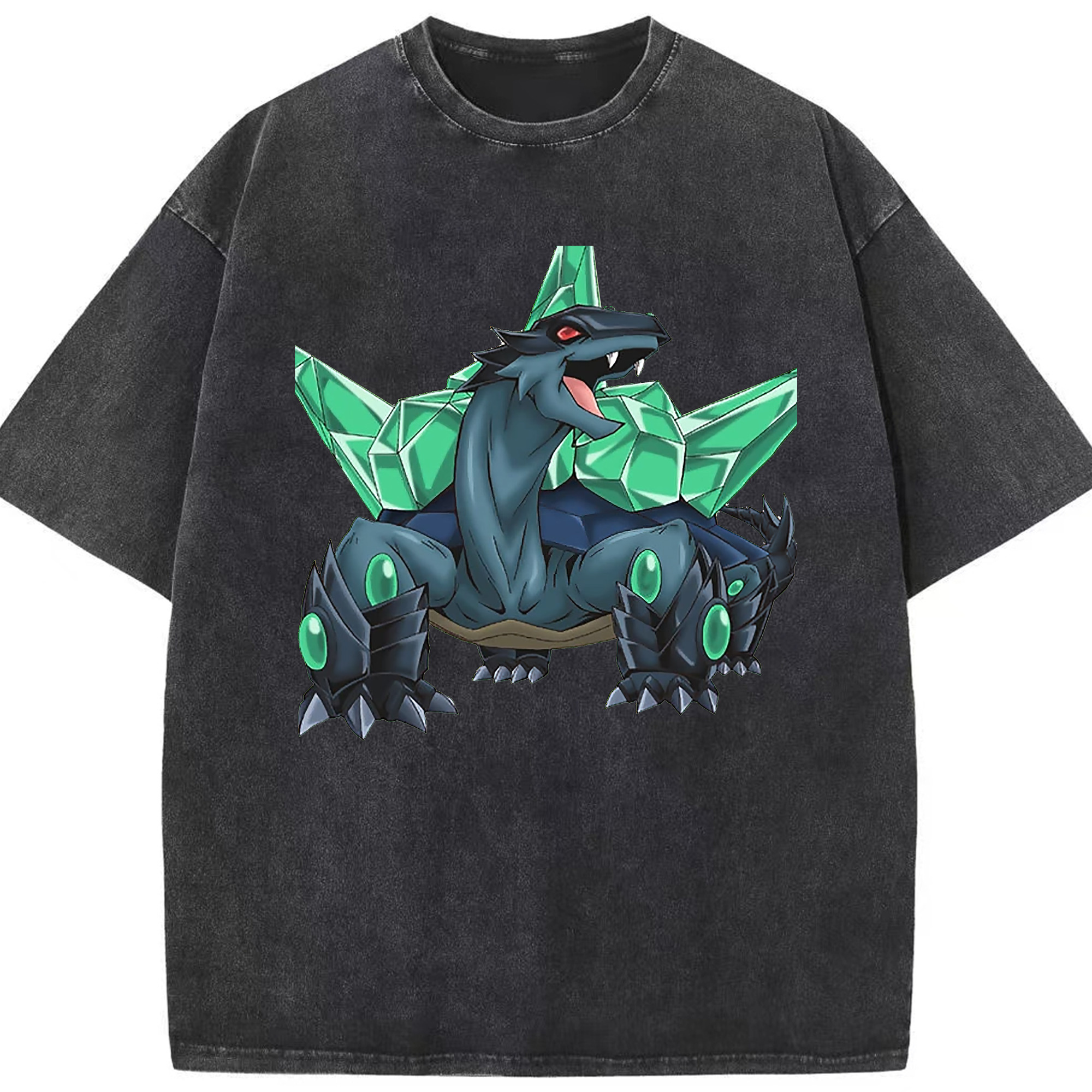 （画像用） 遊☆戯☆王 Yu-Gi-Oh! 綿100% ヴィンテージ風 半袖Tシャツ（フロントプリント）