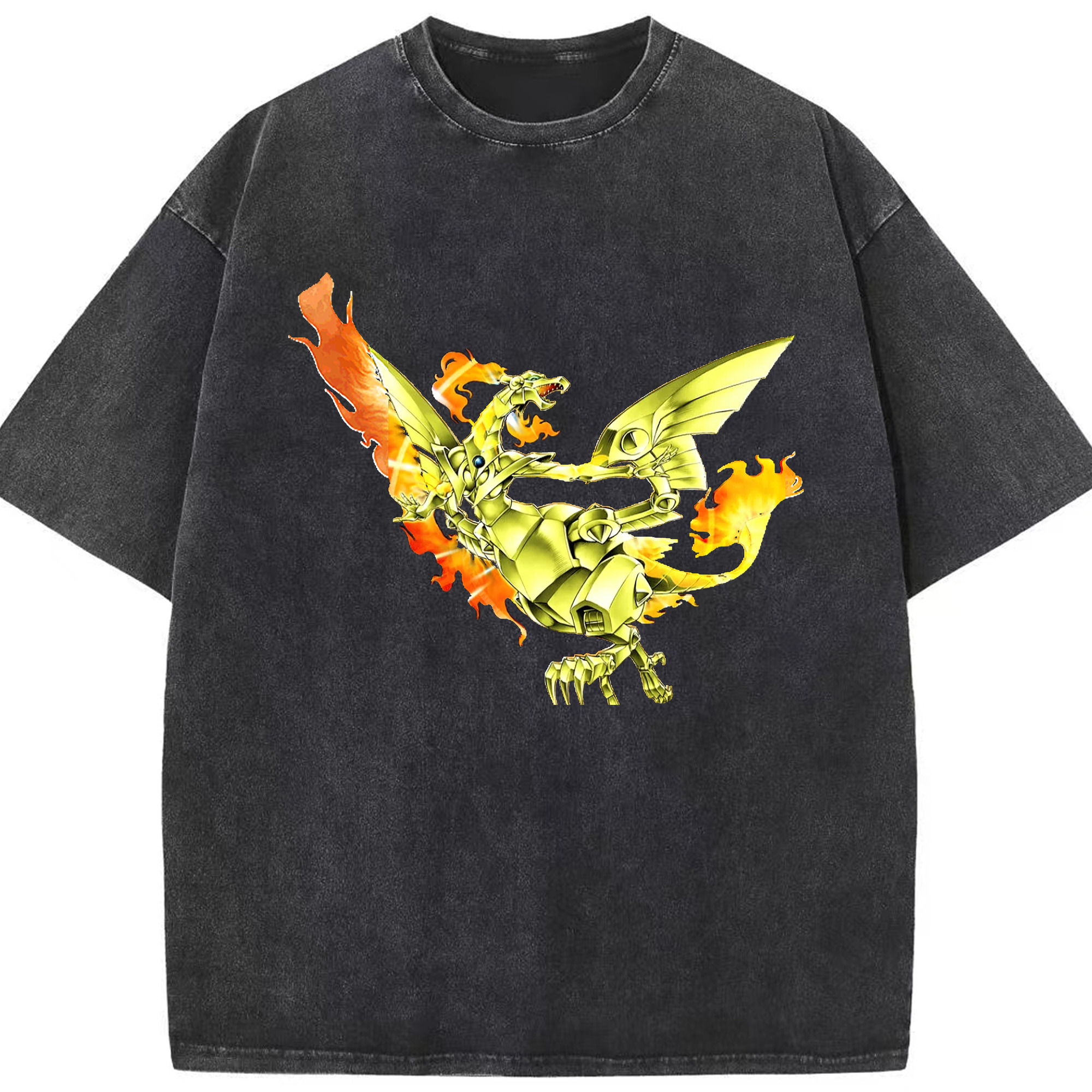 （画像用） 遊☆戯☆王 Yu-Gi-Oh! 綿100% ヴィンテージ風 半袖Tシャツ（フロントプリント）