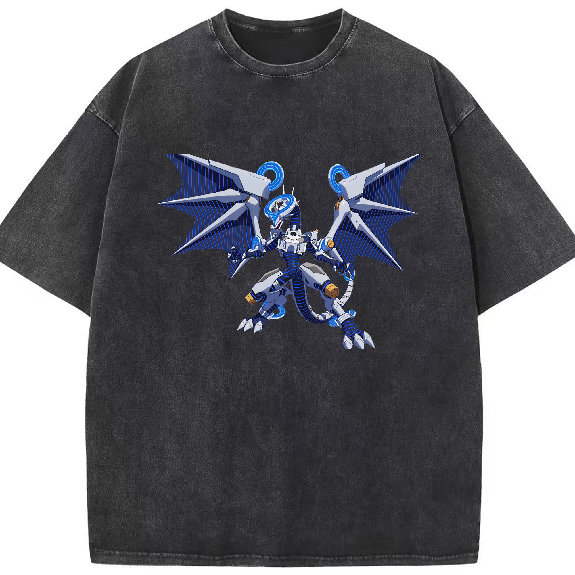 （画像用） 遊☆戯☆王 Yu-Gi-Oh! 綿100% ヴィンテージ風 半袖Tシャツ（フロントプリント）
