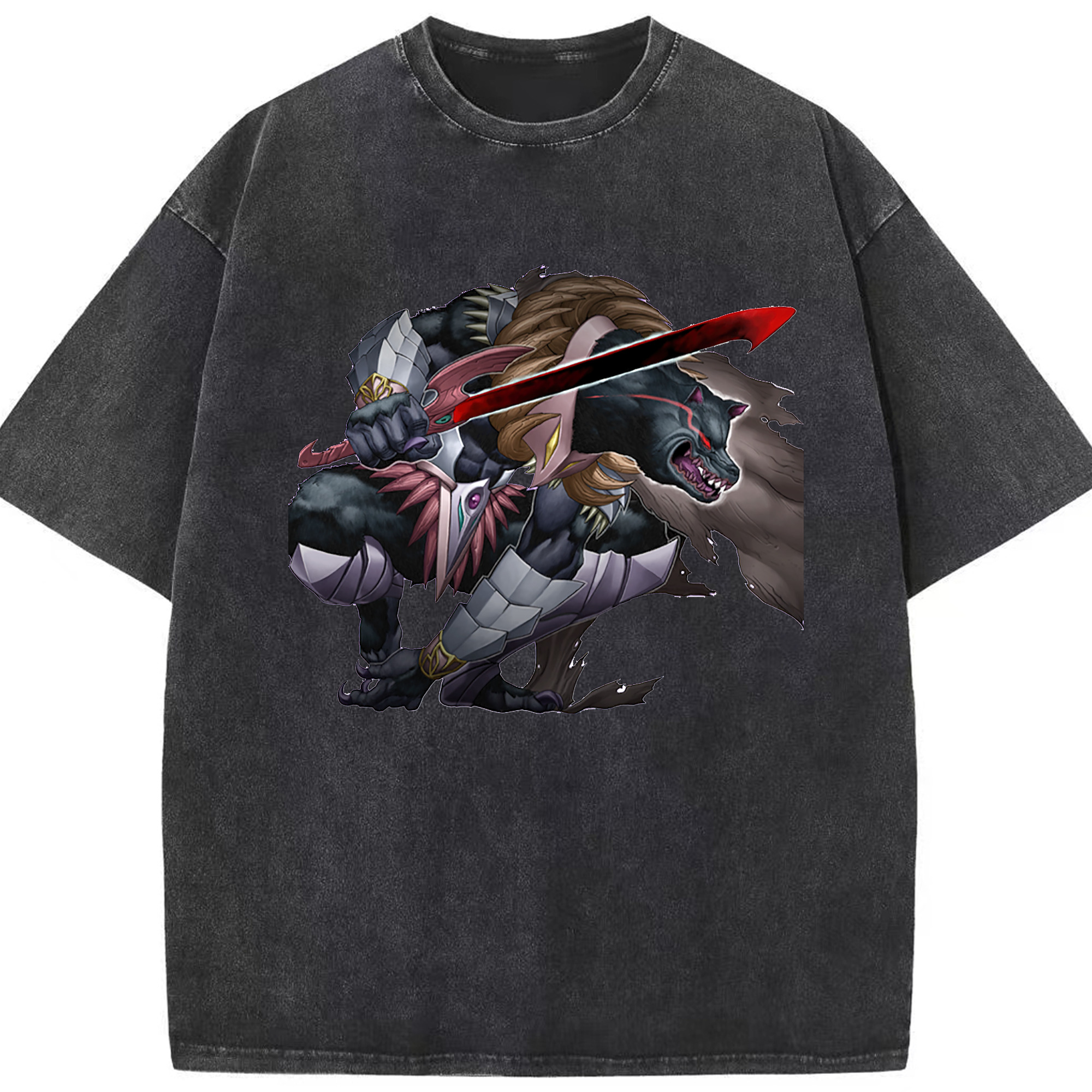 （画像用） 遊☆戯☆王 Yu-Gi-Oh! 綿100% ヴィンテージ風 半袖Tシャツ（フロントプリント）
