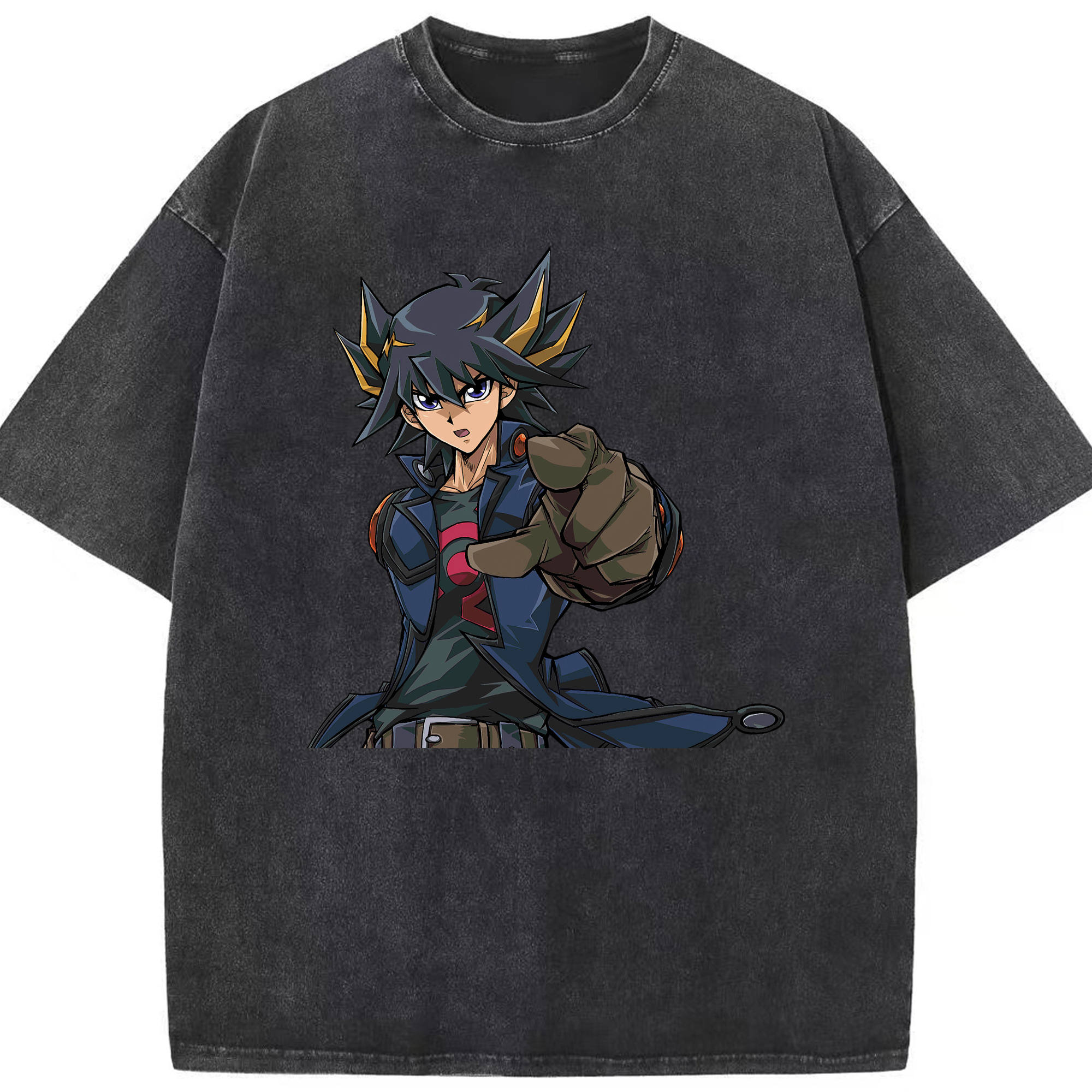 （画像用） 遊☆戯☆王 Yu-Gi-Oh! 綿100% ヴィンテージ風 半袖Tシャツ（フロントプリント）